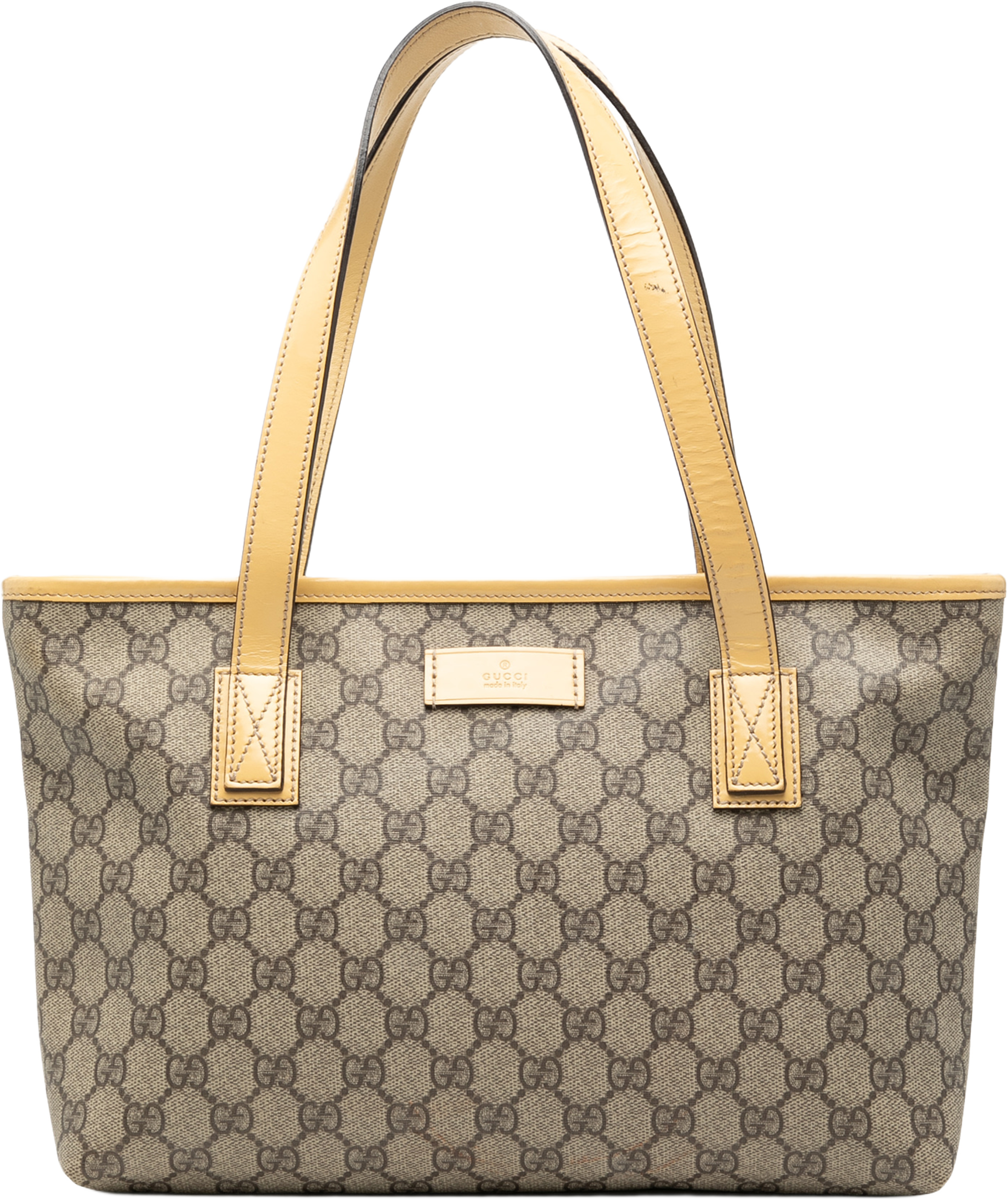 Gucci Gg Supreme Joy Tote, från Luxclusif, i färgen beige. Klicka för att öppna bilden i stort format