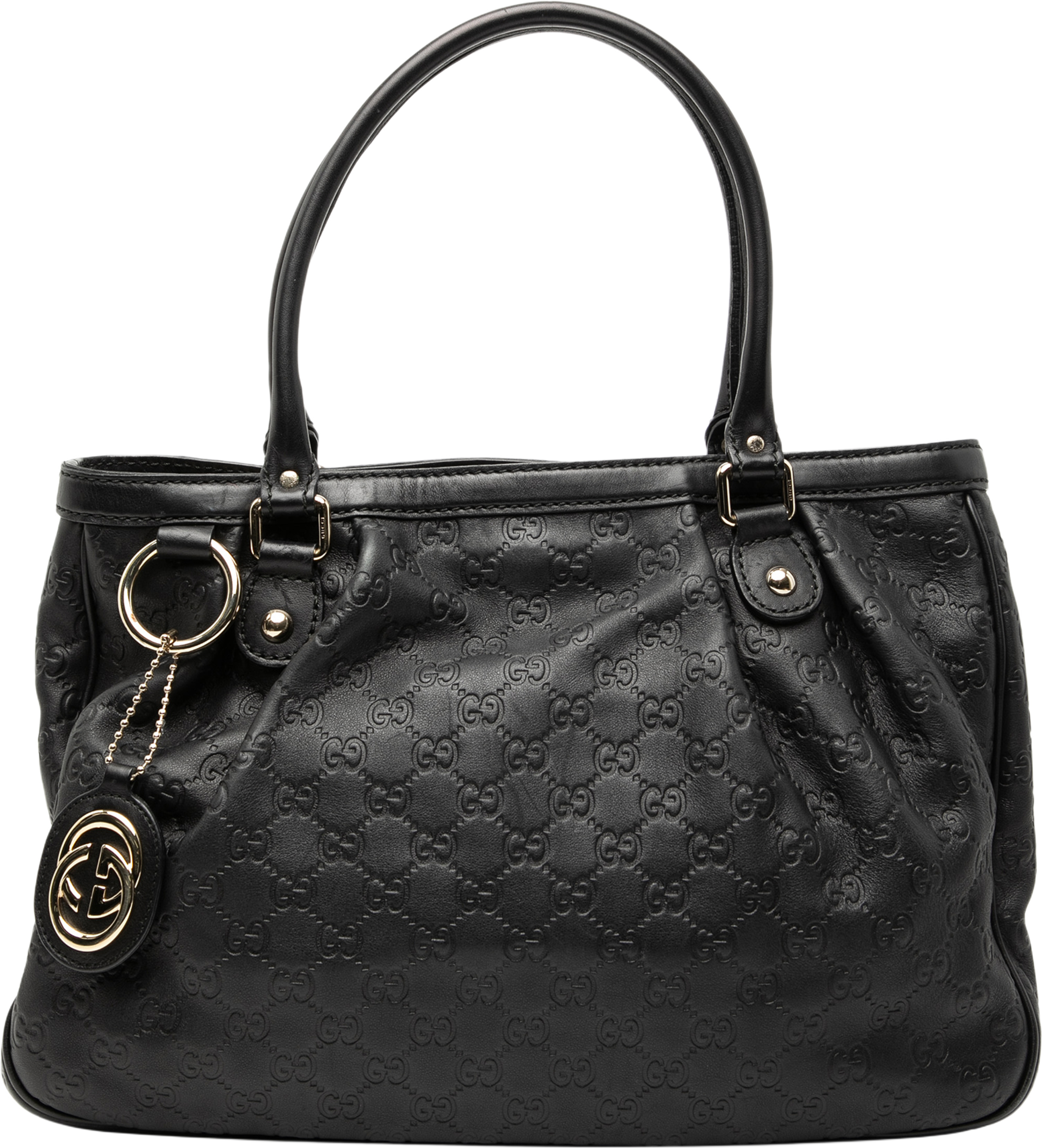 Gucci Guccissima Sukey Tote, från Luxclusif, i färgen black. Klicka för att öppna bilden i stort format
