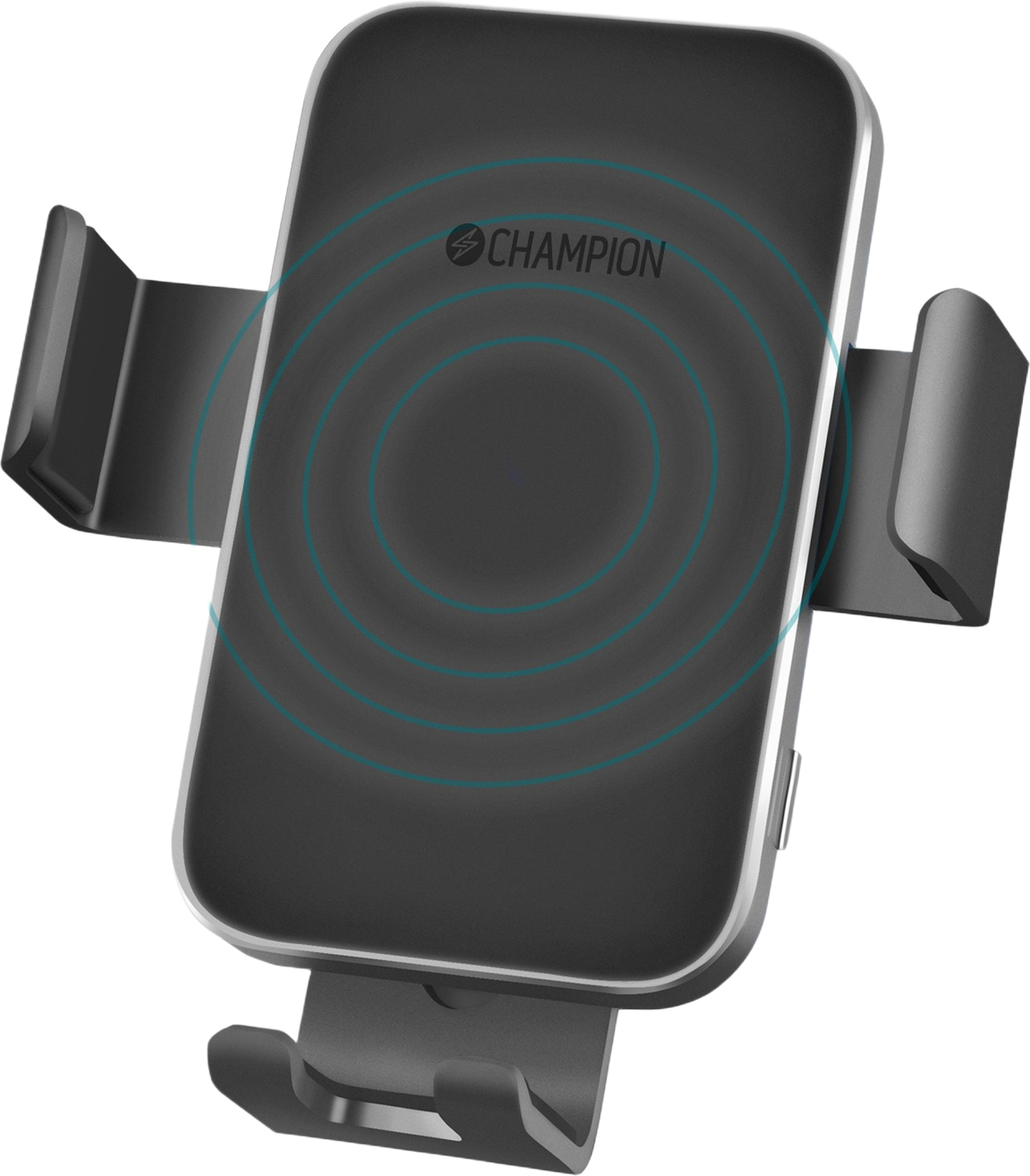 Mobilhållare Bil Qi, från Champion Nordic, i färgen svart. Klicka för att öppna bilden i stort format