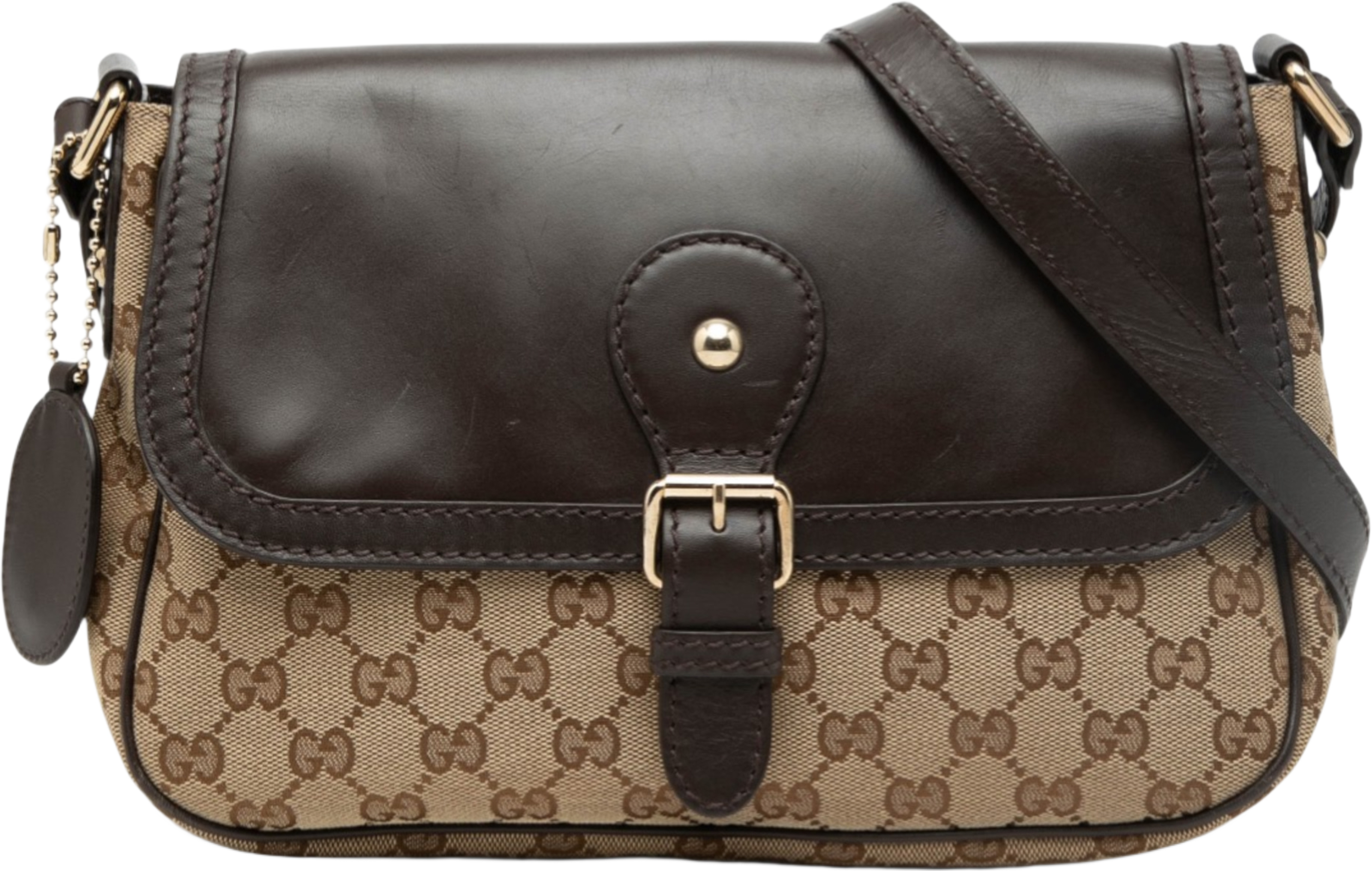 Gucci Gg Canvas Sukey Crossbody, från Luxclusif, i färgen beige. Klicka för att öppna bilden i stort format
