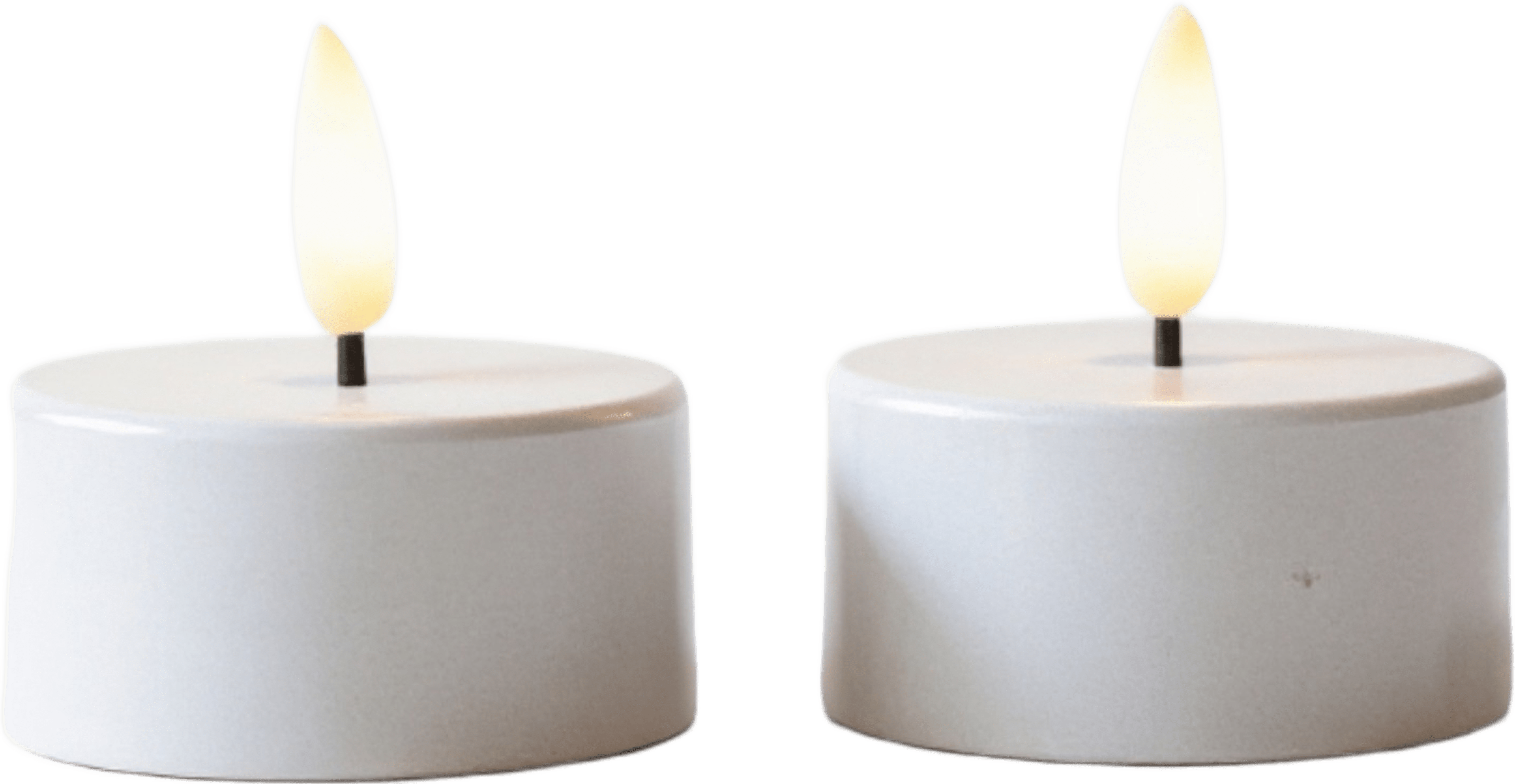 Sia Led-värmeljus Uppladdningsbar. 2 St, från Led Nordic, i färgen grå. Klicka för att öppna bilden i stort format