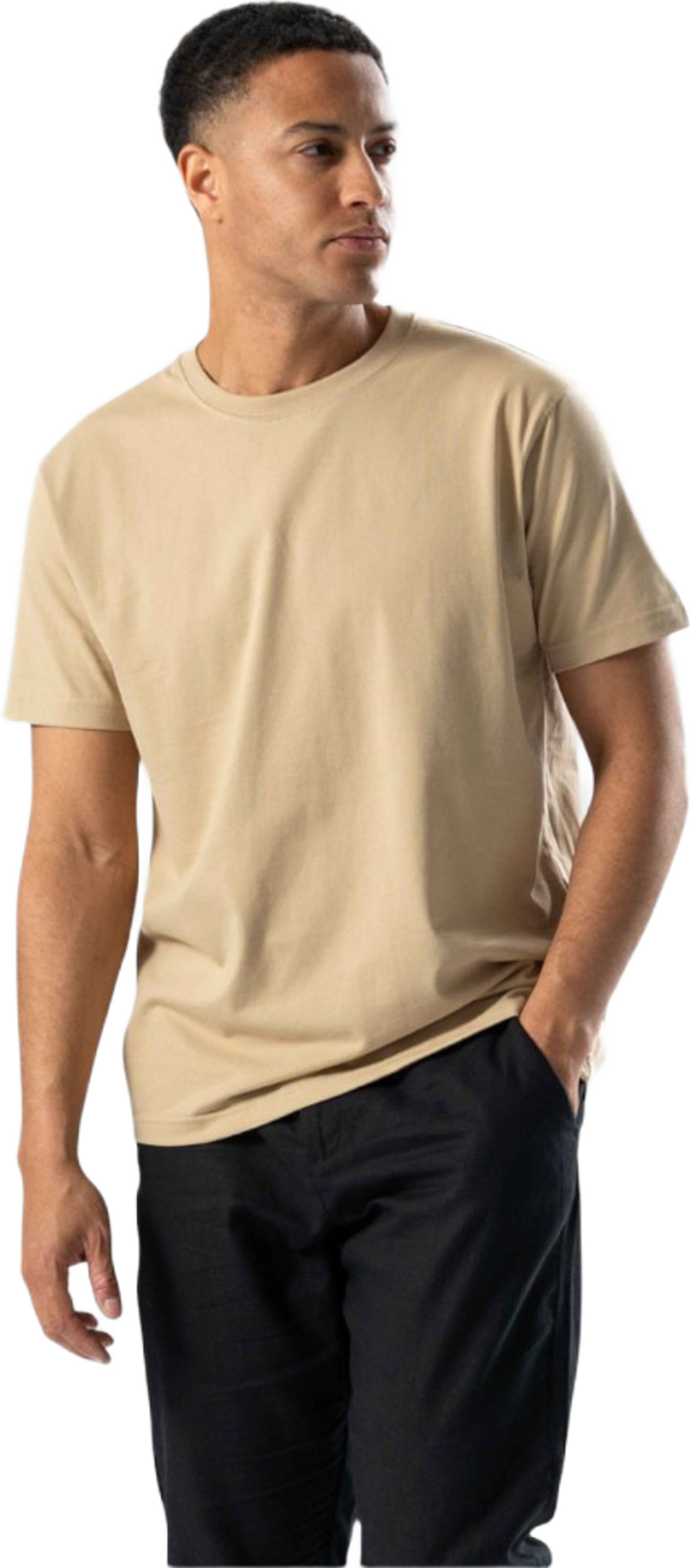 Vanlig T-shirt, från TeeShoppen, i färgen beige. Klicka för att öppna bilden i stort format