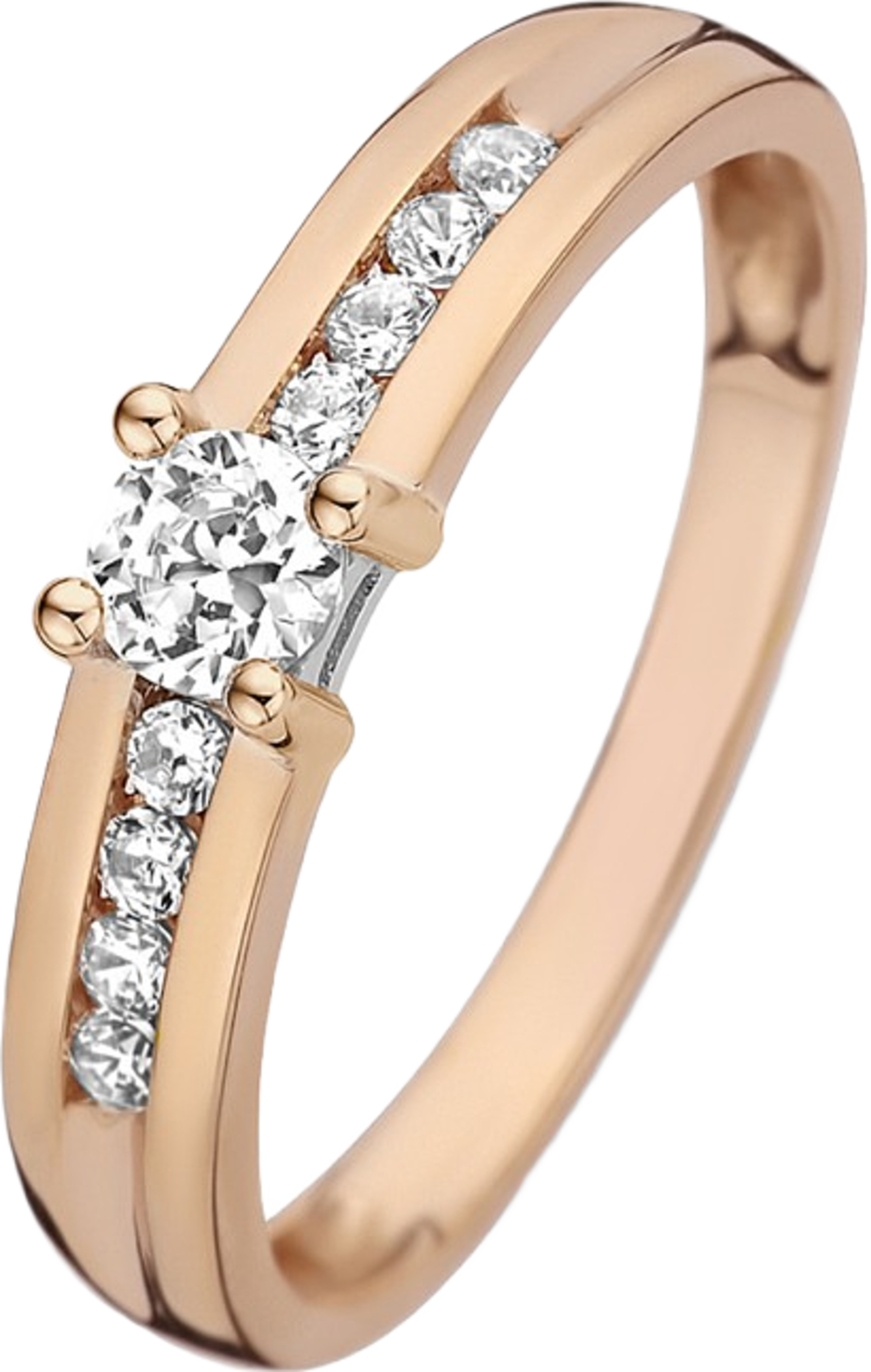 La Concorde 14 Karat Roséguld/14 Karat Vitguld Ring