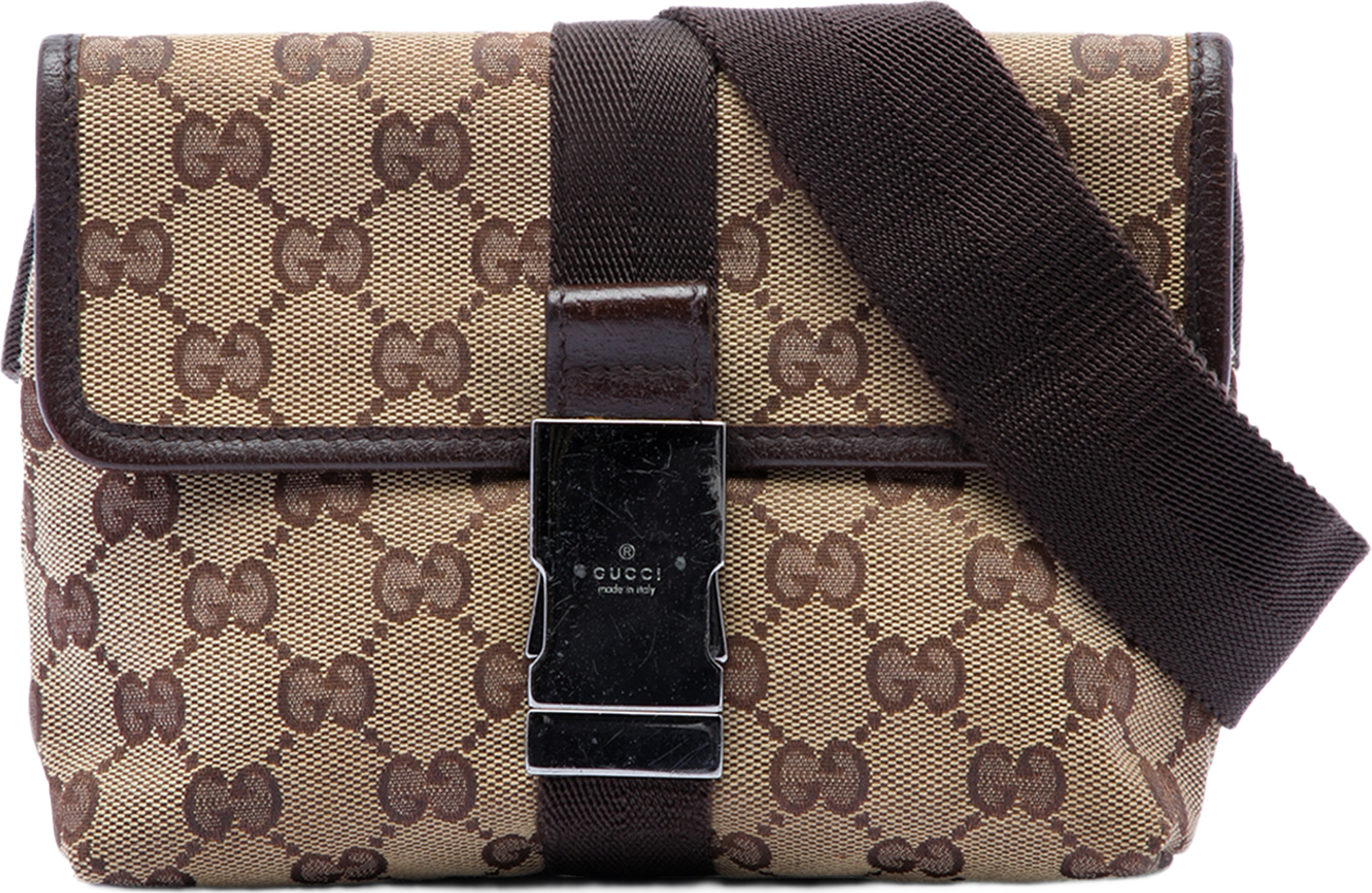 Gucci Gg Canvas Belt Bag, från Luxclusif, i färgen beige. Klicka för att öppna bilden i stort format