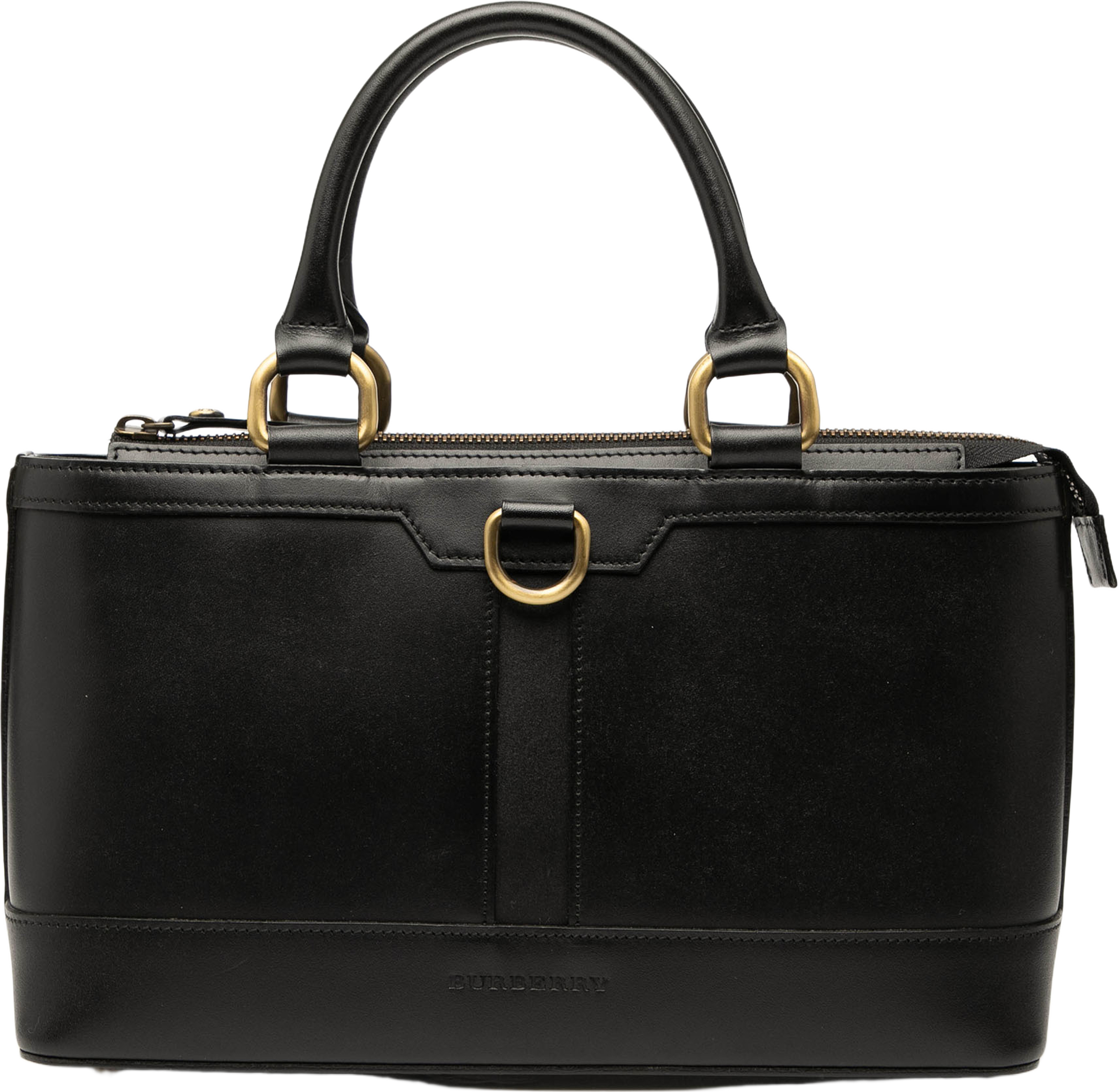Burberry Leather Handbag, från Luxclusif, i färgen black. Klicka för att öppna bilden i stort format