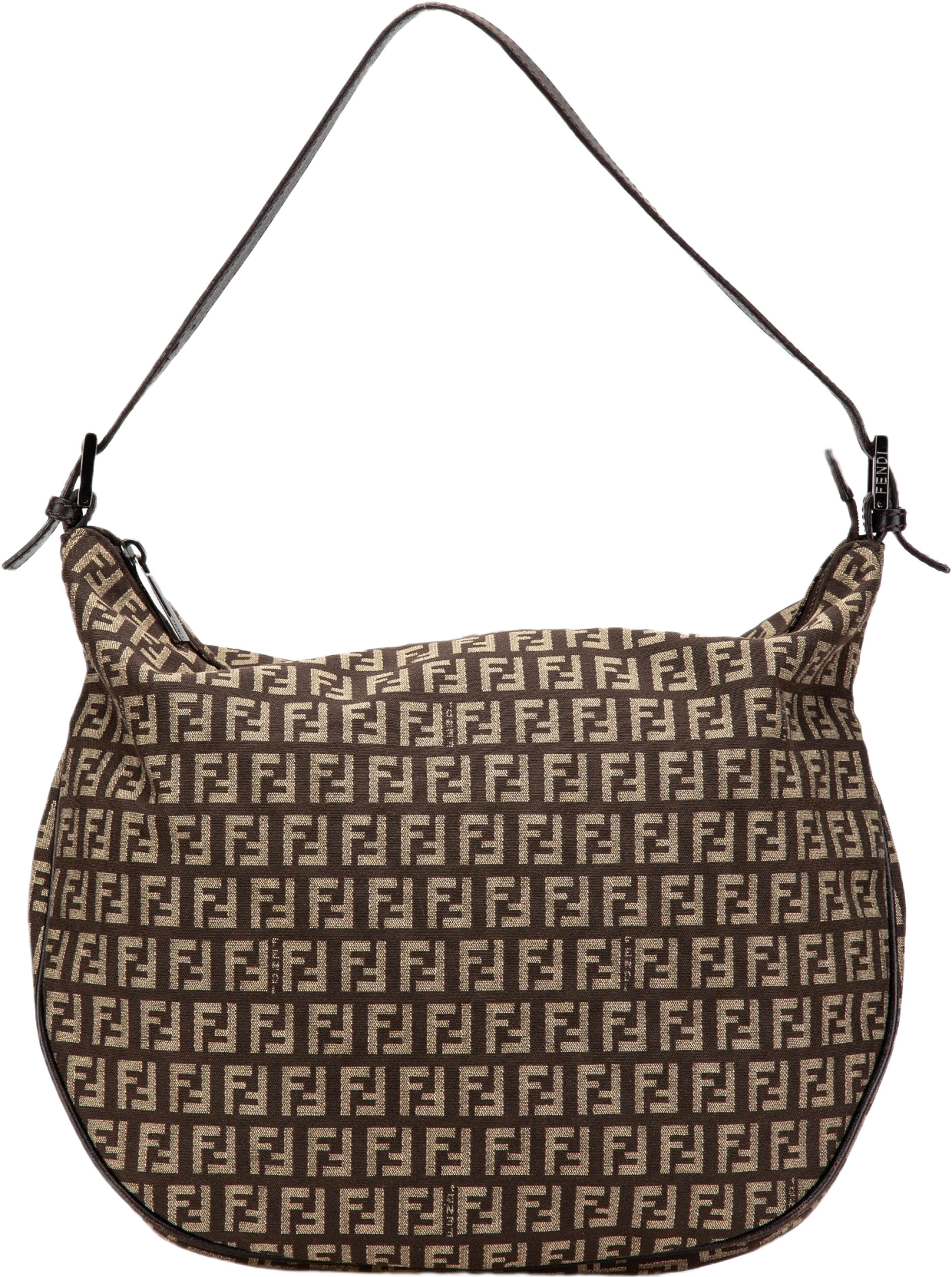 Fendi Zucchino Canvas Shoulder Bag