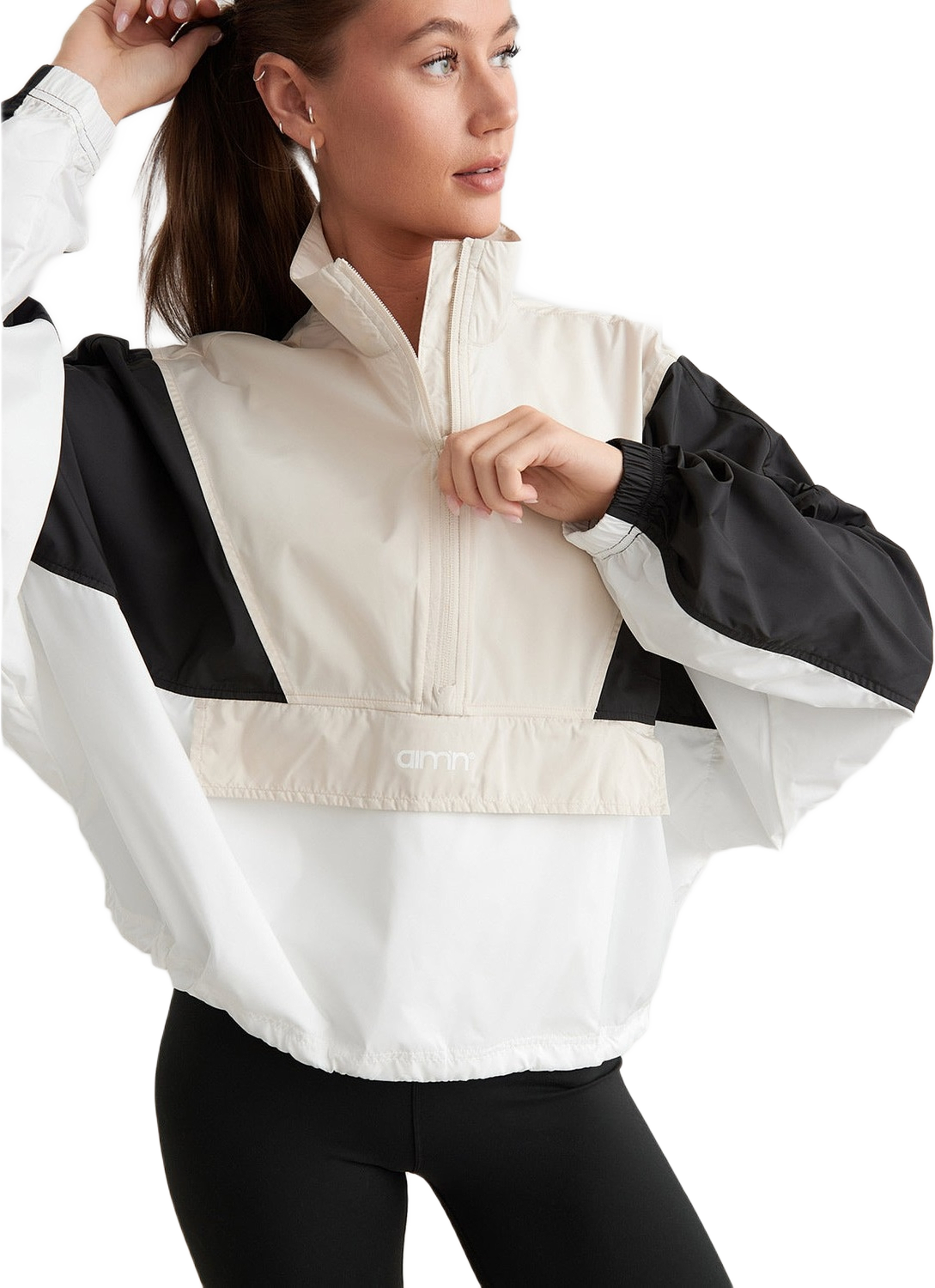 Café Au Lait Balance Blocked Windstopper Jacket
