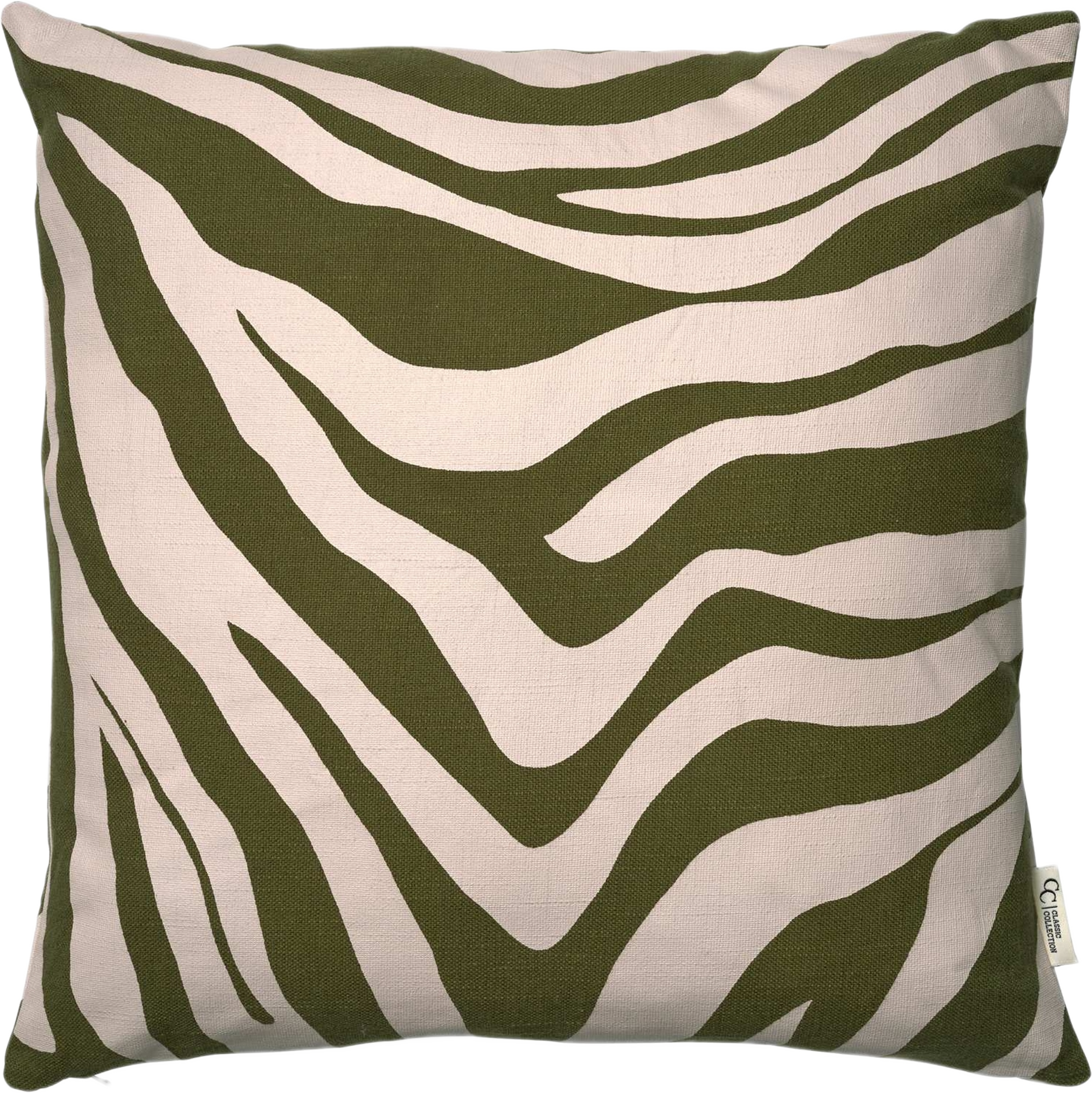 Kuddfodral Savannah 50x50cm, från Classic Collection, i färgen grön/off white. Klicka för att öppna bilden i stort format