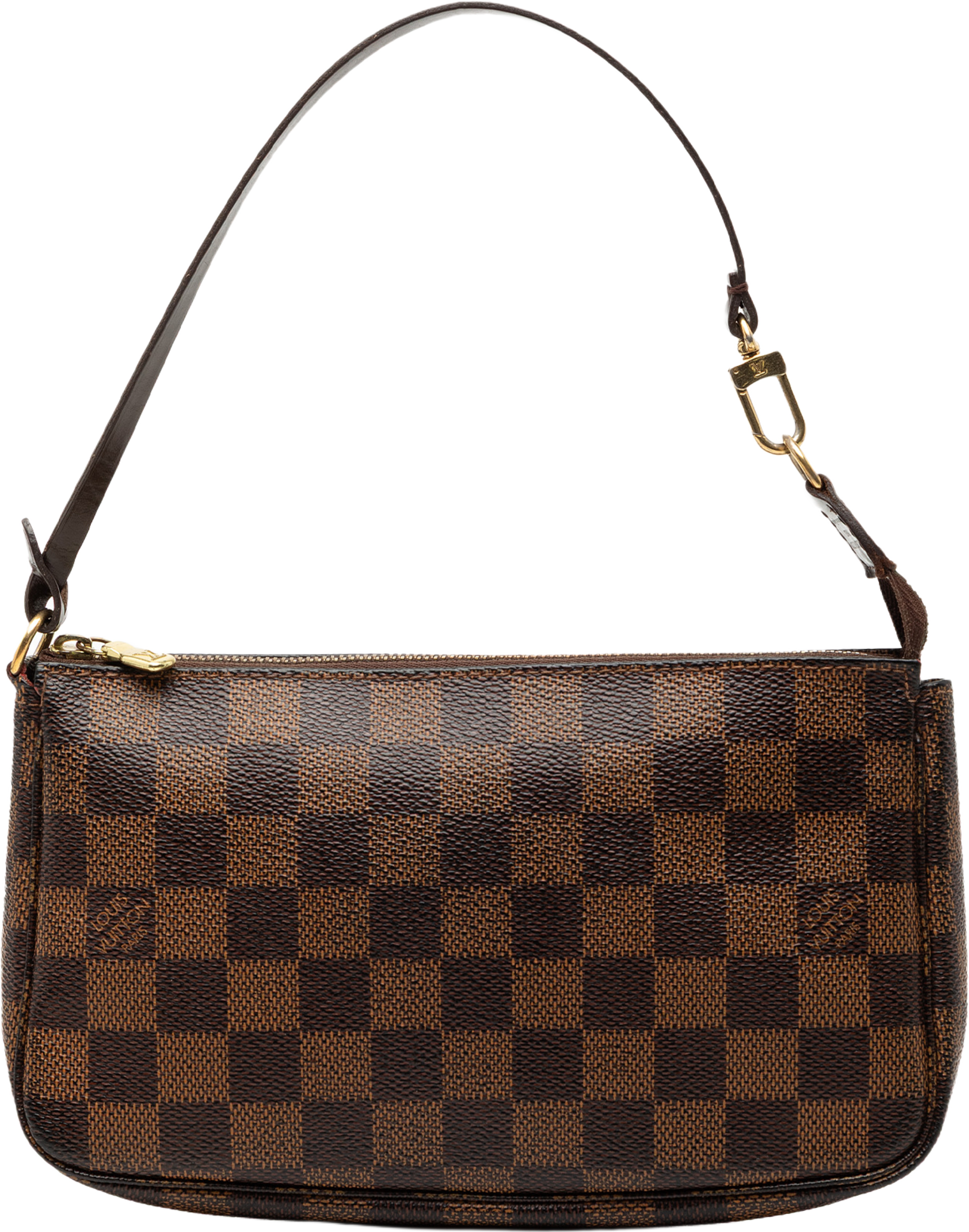 Louis Vuitton Damier Ebene Pochette Accessoires, från Luxclusif, i färgen brown. Klicka för att öppna bilden i stort format