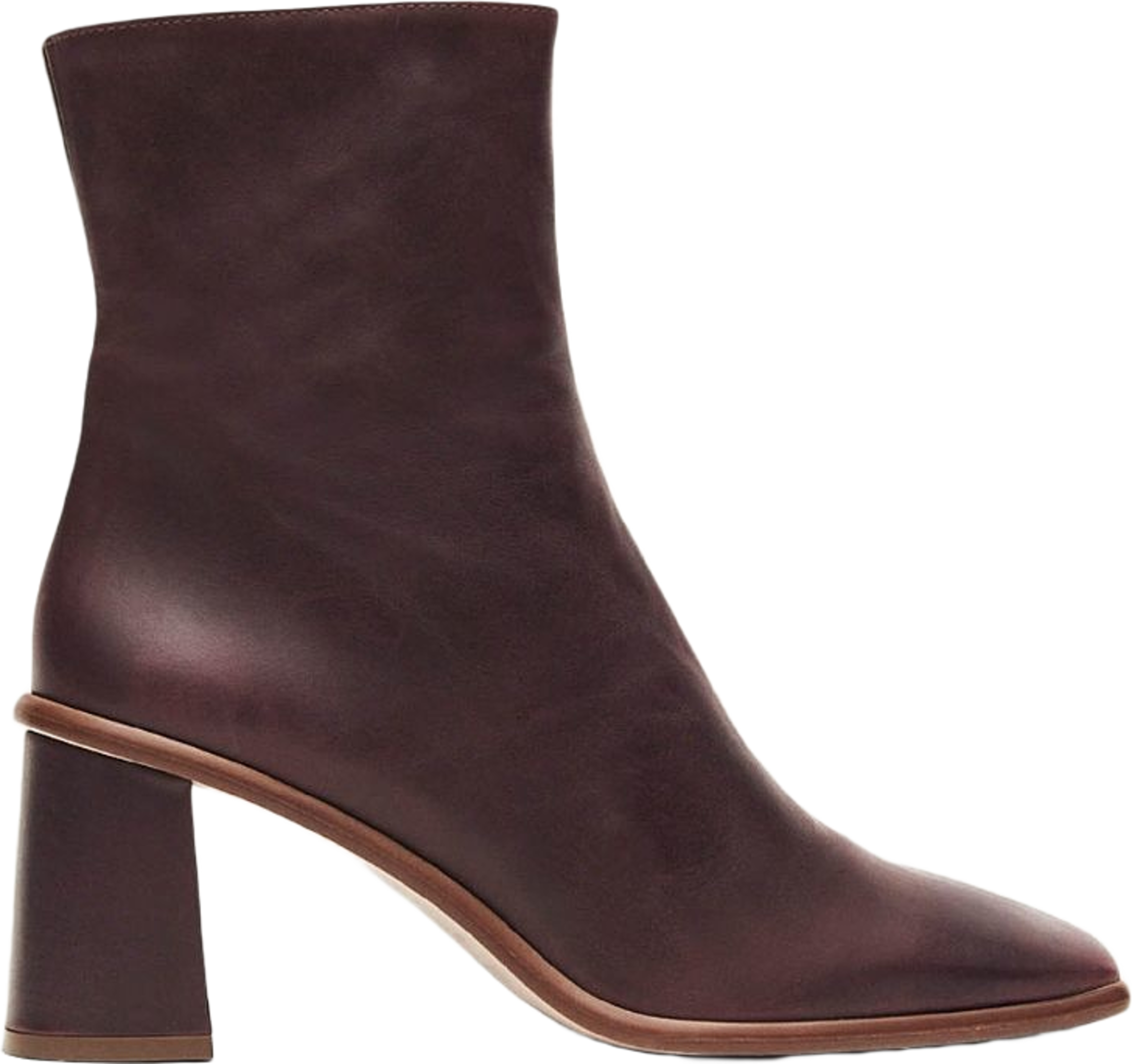West Cape Wine Burgundy Leather Ankle Boots