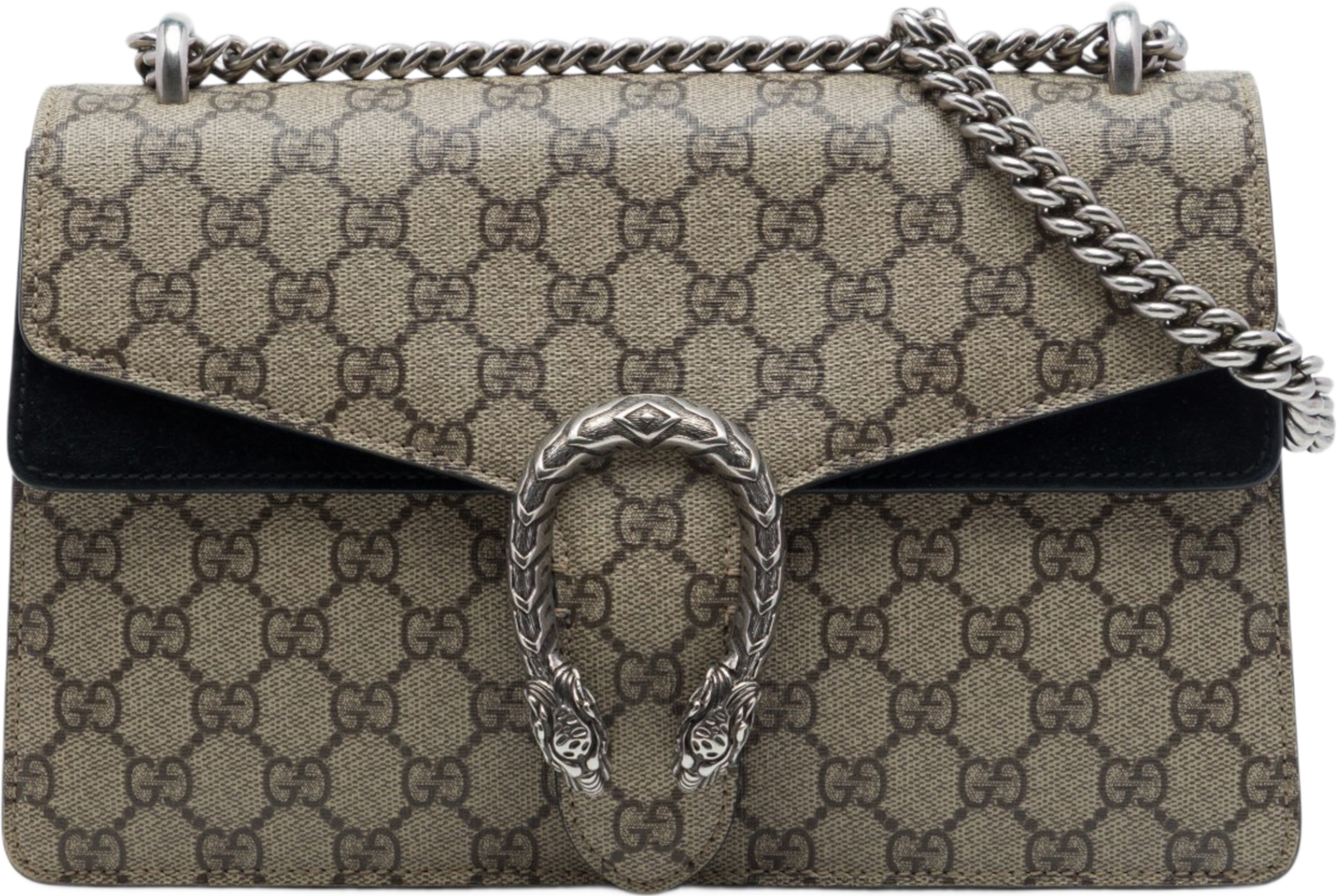 Gucci Medium Gg Supreme Dionysus Shoulder Bag, från Luxclusif, i färgen beige. Klicka för att öppna bilden i stort format