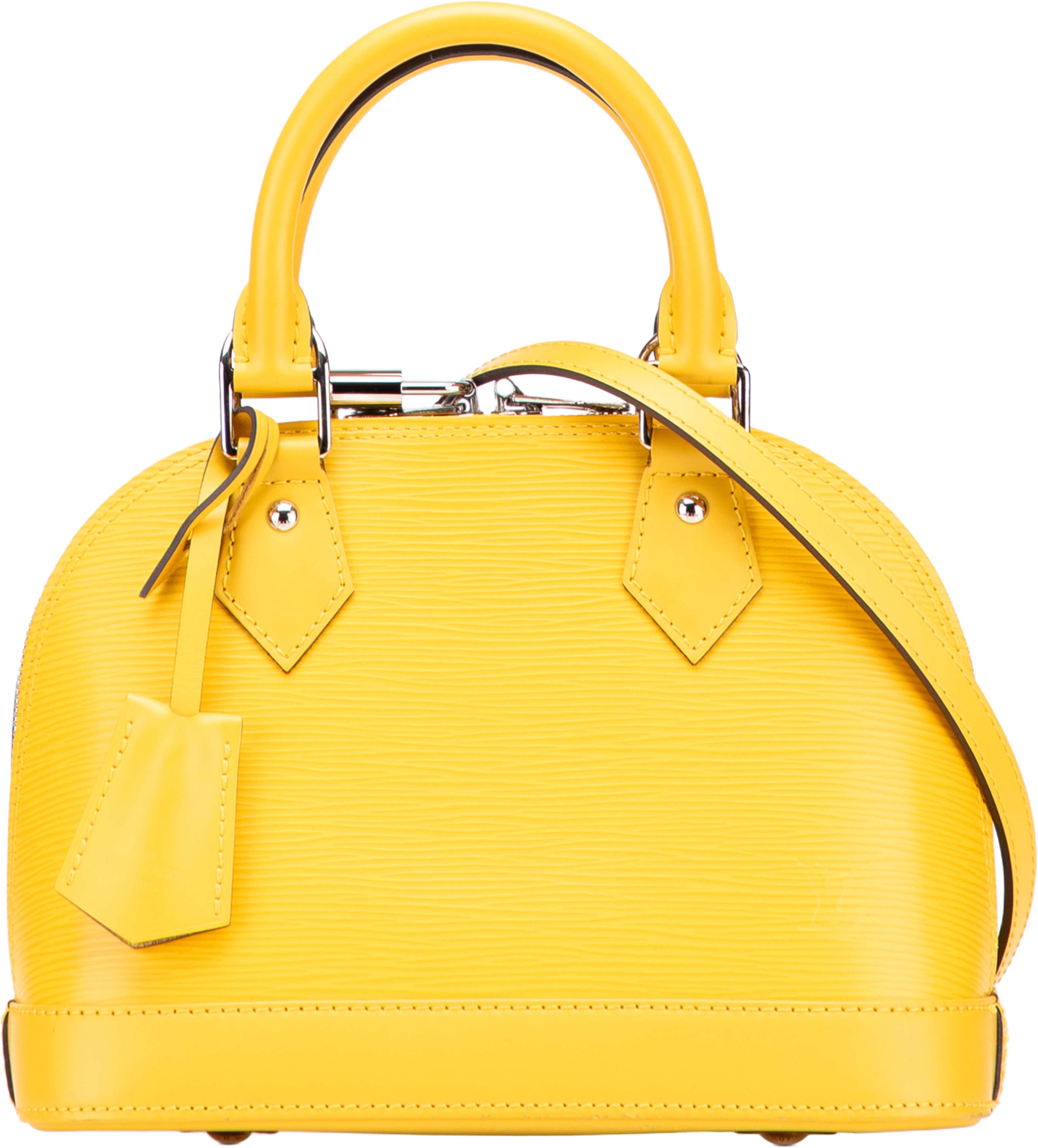 Louis Vuitton Epi Alma Bb, från Luxclusif, i färgen yellow. Klicka för att öppna bilden i stort format