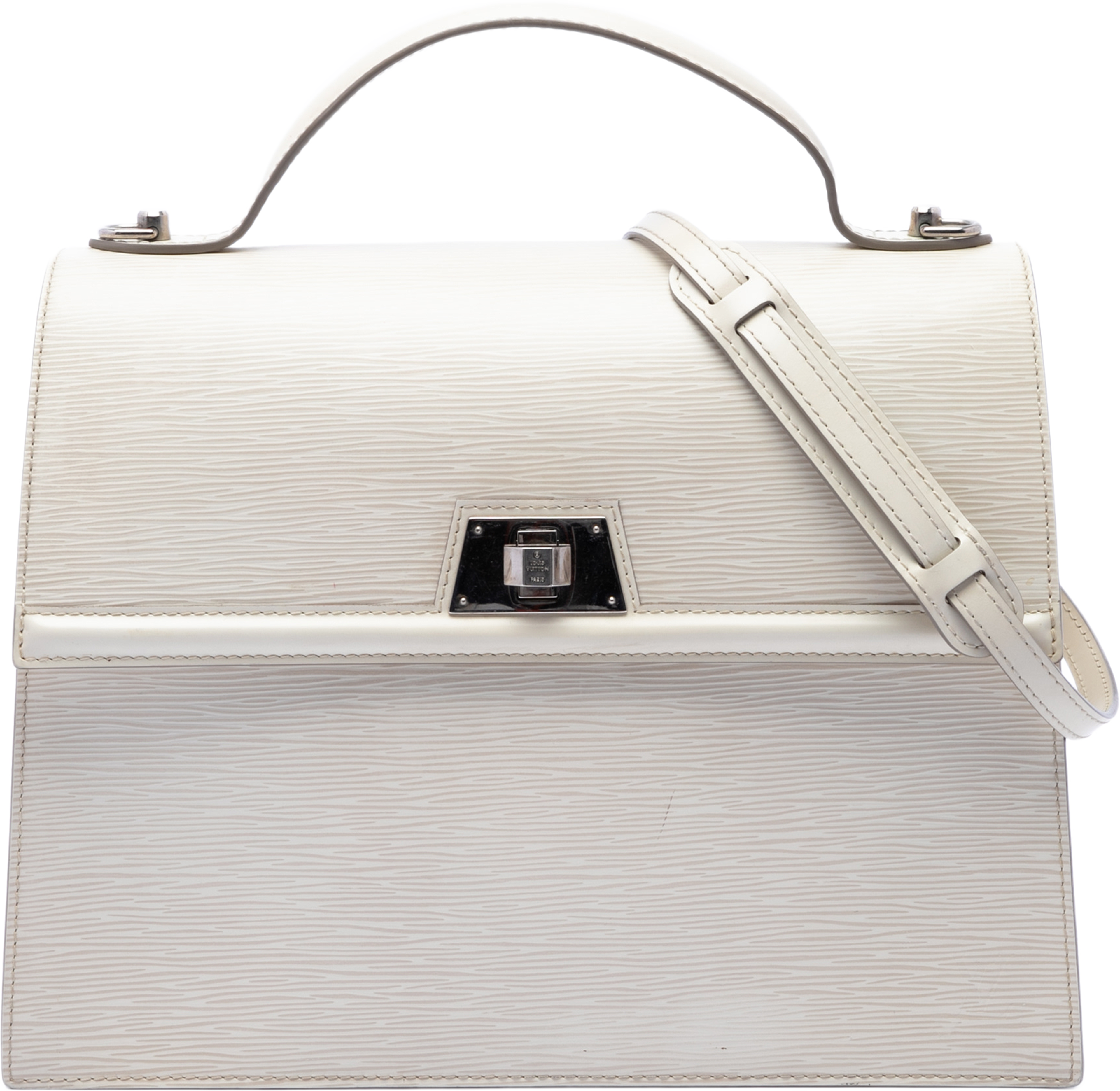 Louis Vuitton Epi Sevigne Gm, från Luxclusif, i färgen vit. Klicka för att öppna bilden i stort format
