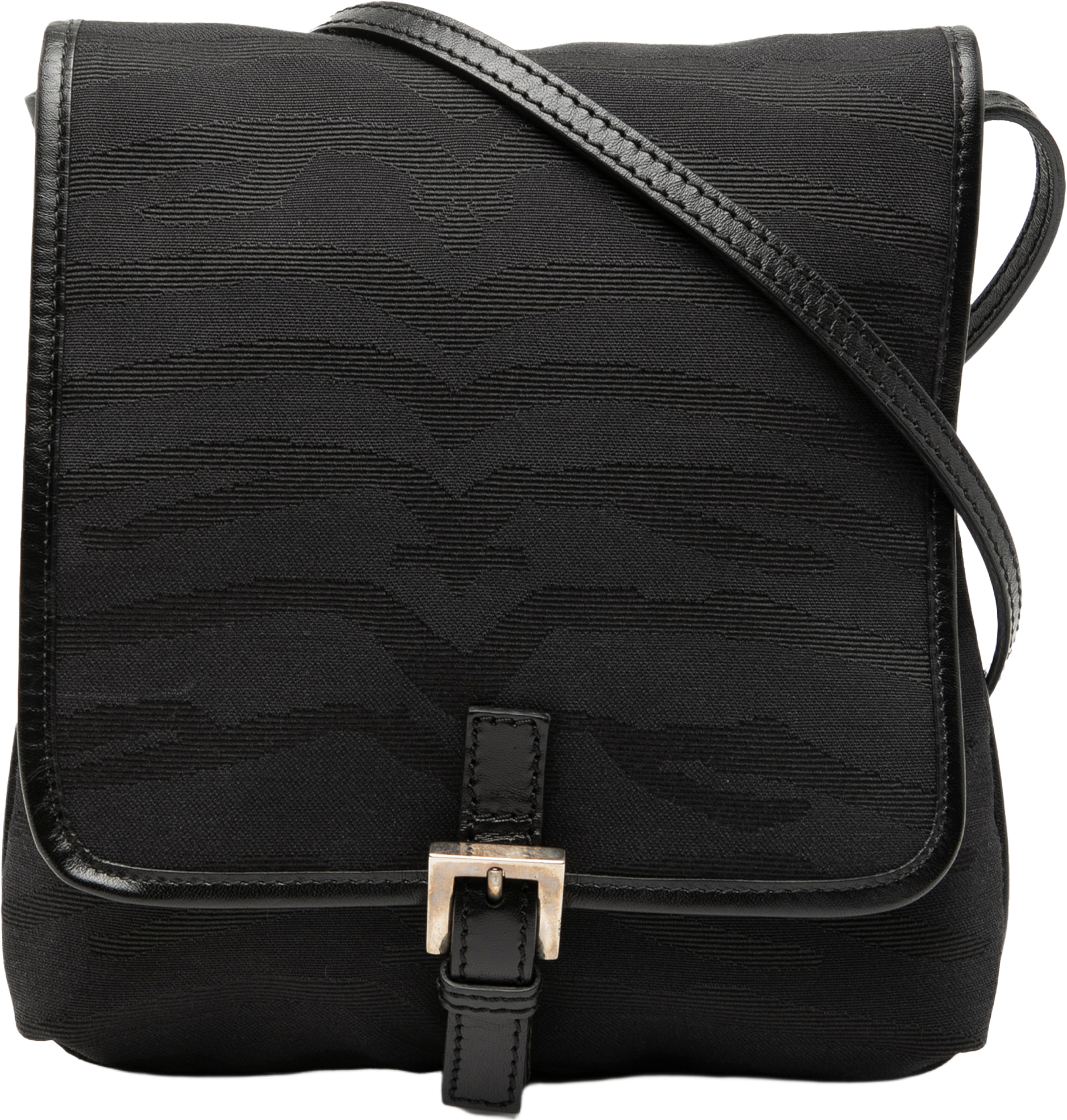 Fendi Zebra Printed Canvas Crossbody, från Luxclusif, i färgen black. Klicka för att öppna bilden i stort format