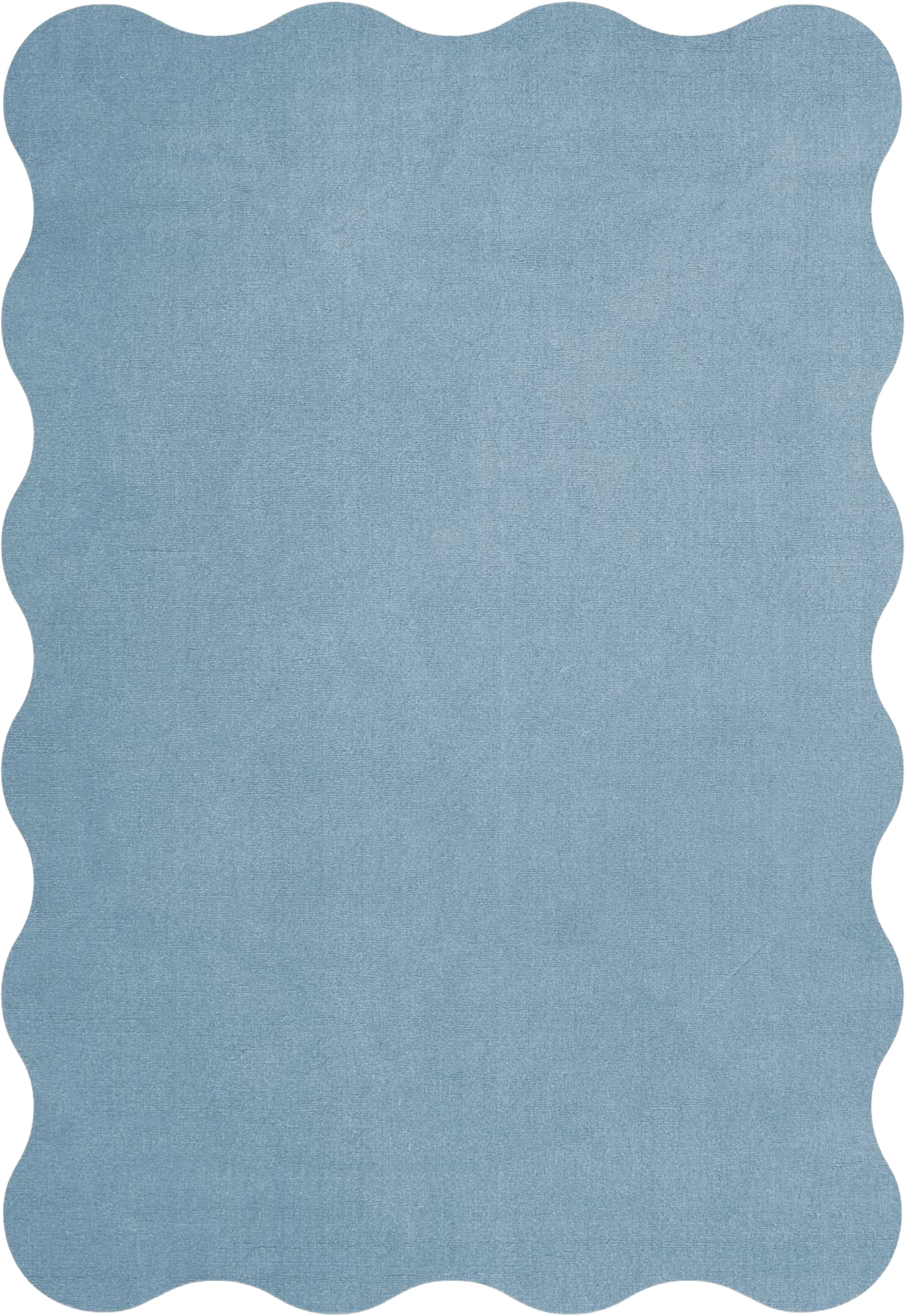 Scallop Ullmatta Soft Blue, från Layered, i färgen soft blue. Klicka för att öppna bilden i stort format