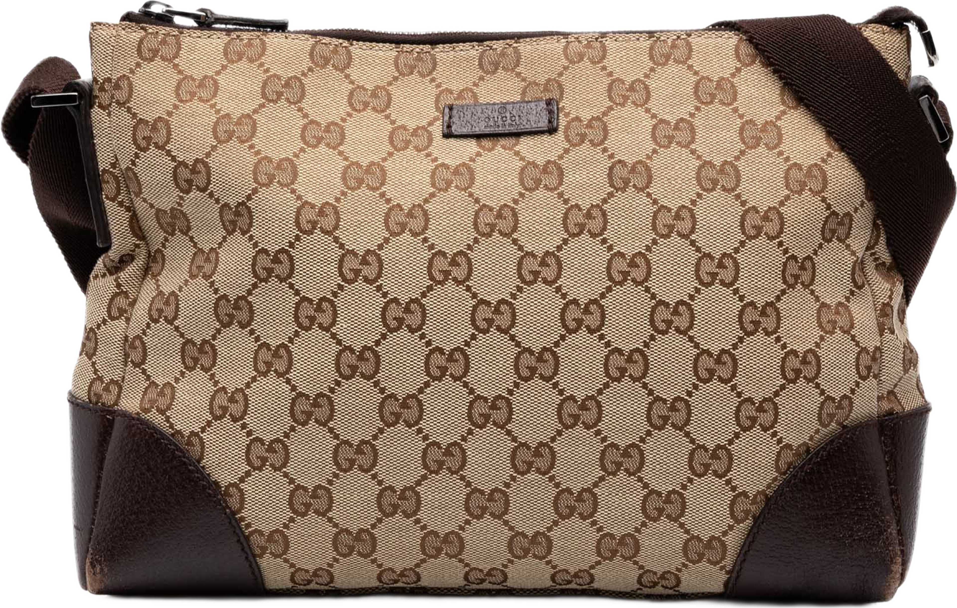 Gucci Gg Canvas Crossbody, från Luxclusif, i färgen beige. Klicka för att öppna bilden i stort format