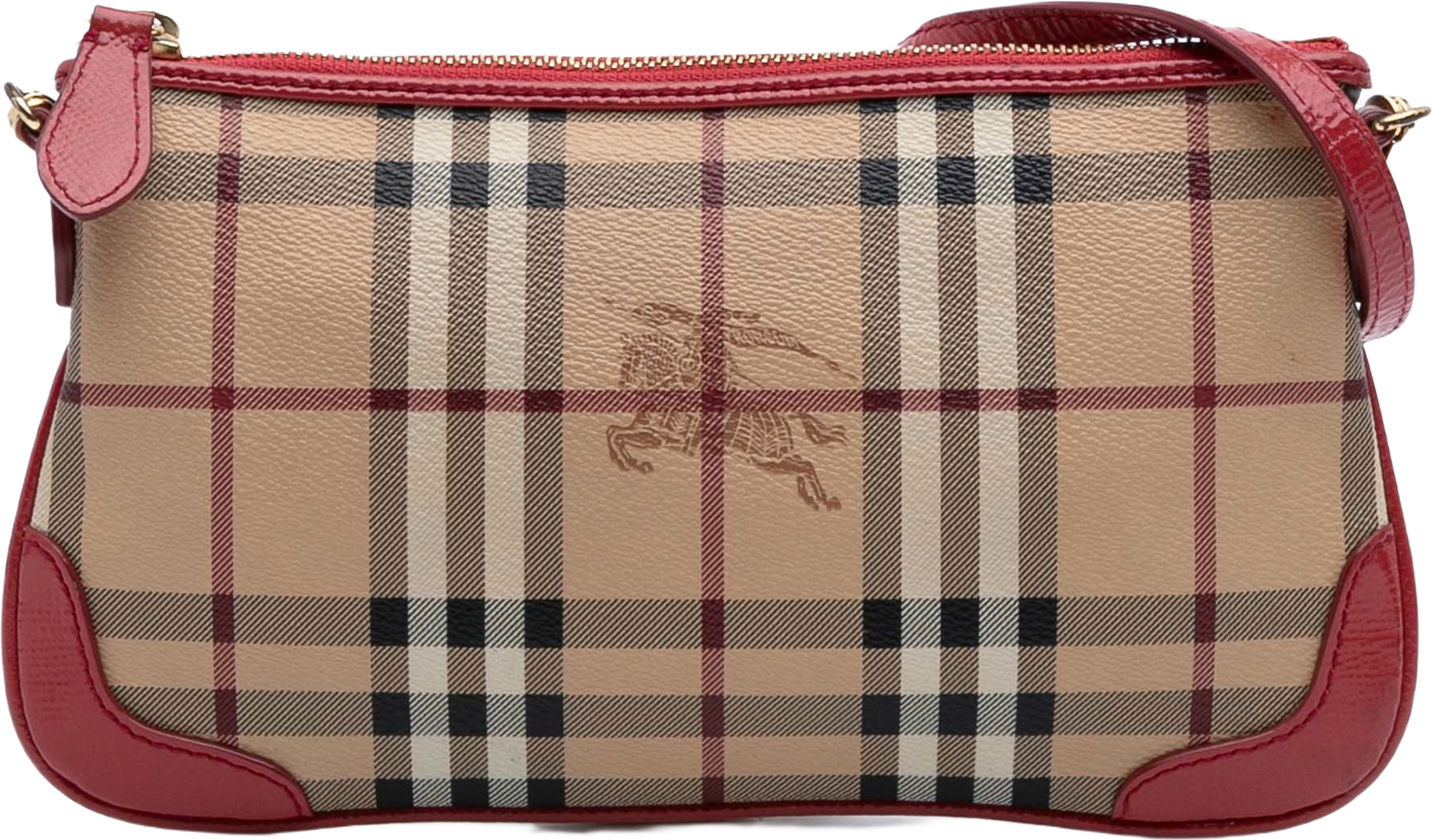 Burberry Haymarket Check Coated Canvas Peyton Crossbody