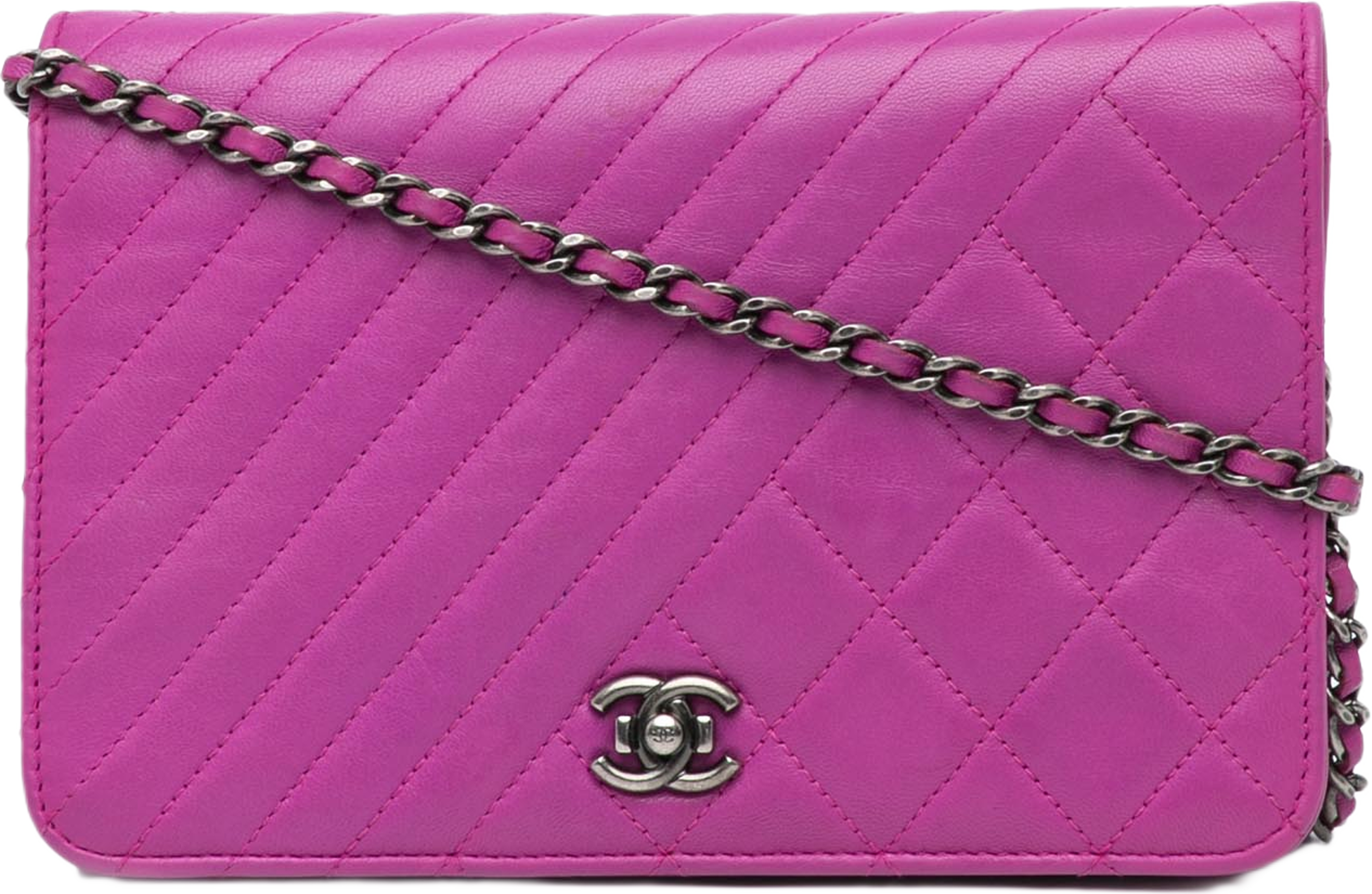 Chanel Lambskin Coco Boy Wallet On Chain