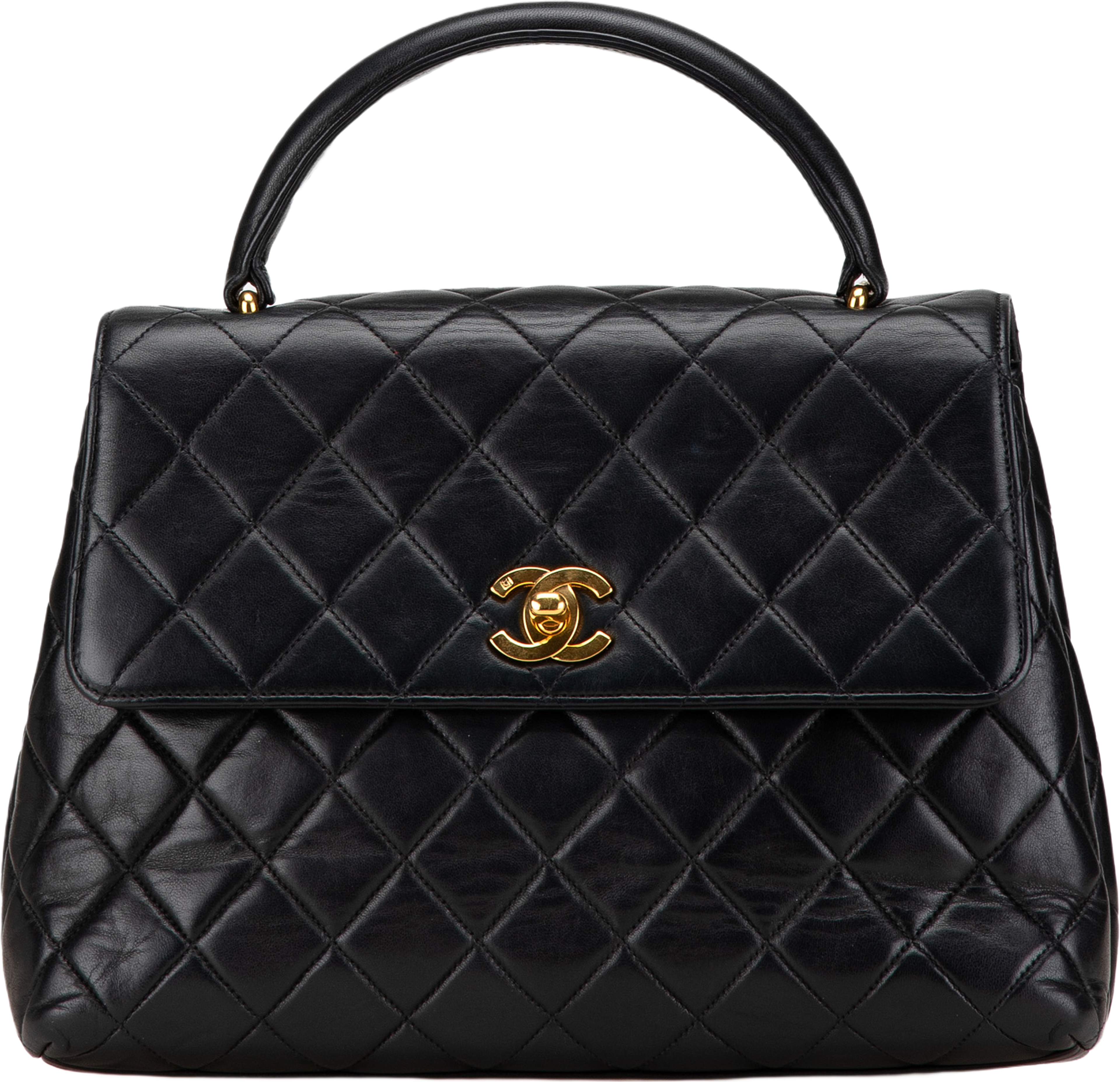 Chanel Medium Lambskin Kelly Top Handle Bag