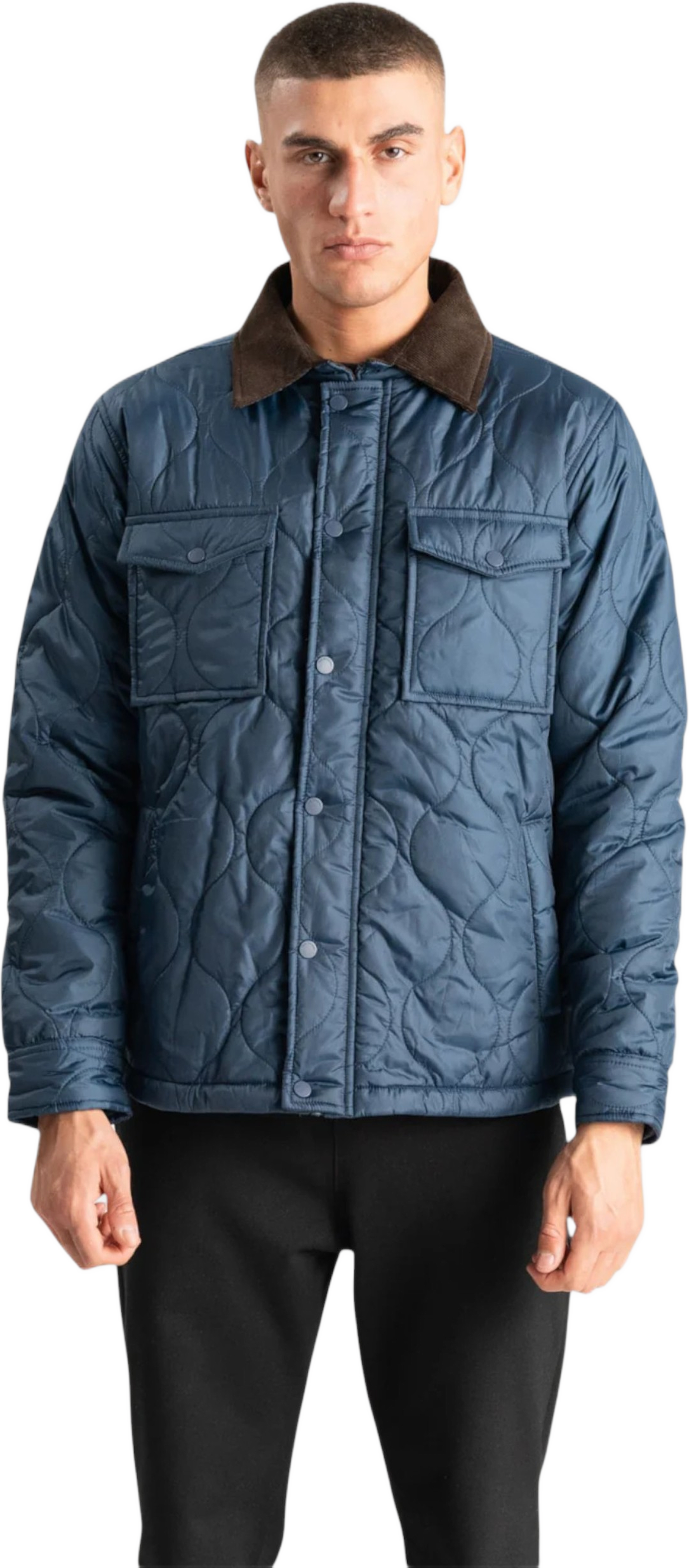 Quiltad Jacka, från TeeShoppen, i färgen marin. Klicka för att öppna bilden i stort format