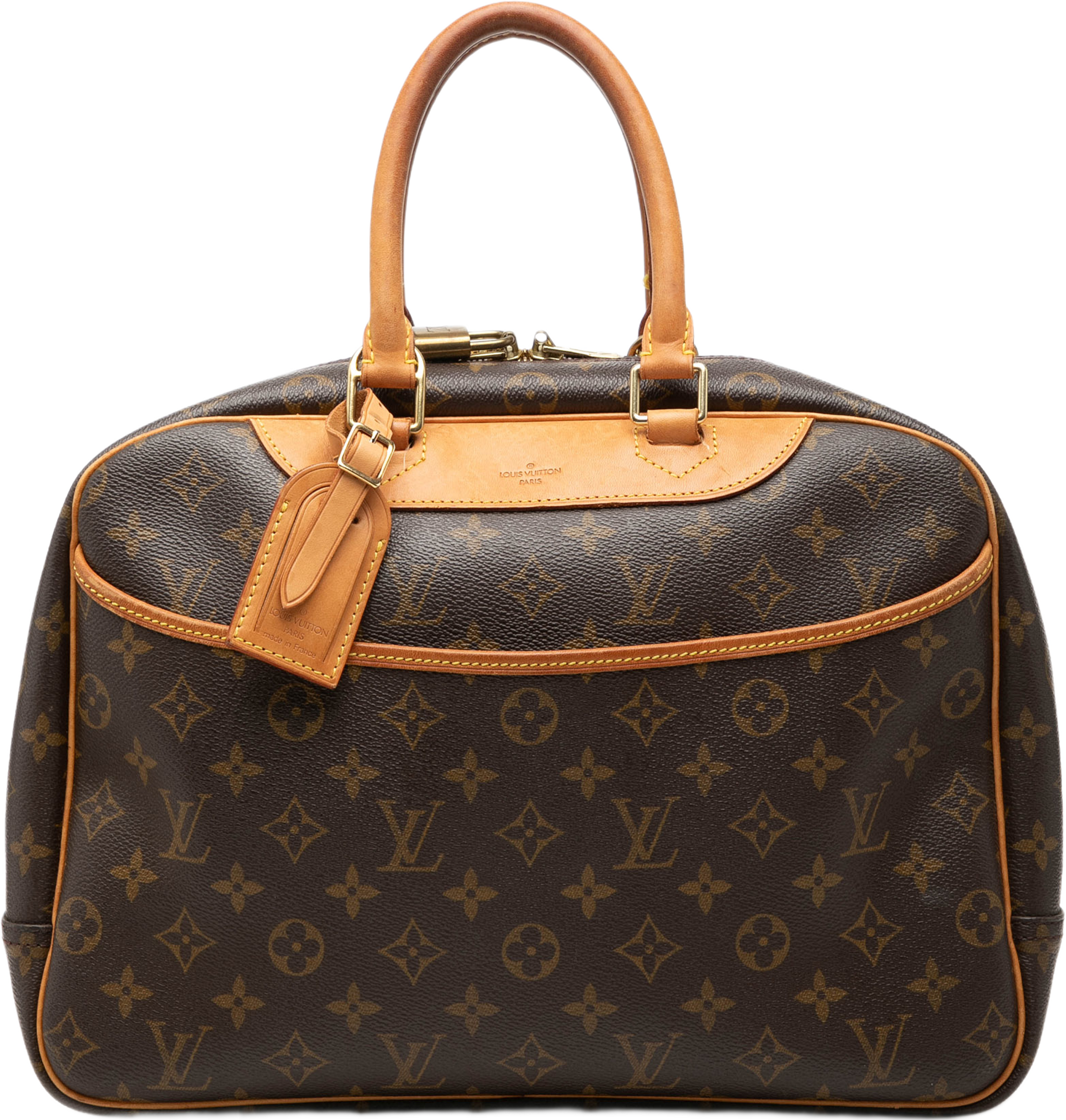 Louis Vuitton Monogram Deauville, från Luxclusif, i färgen brun. Klicka för att öppna bilden i stort format