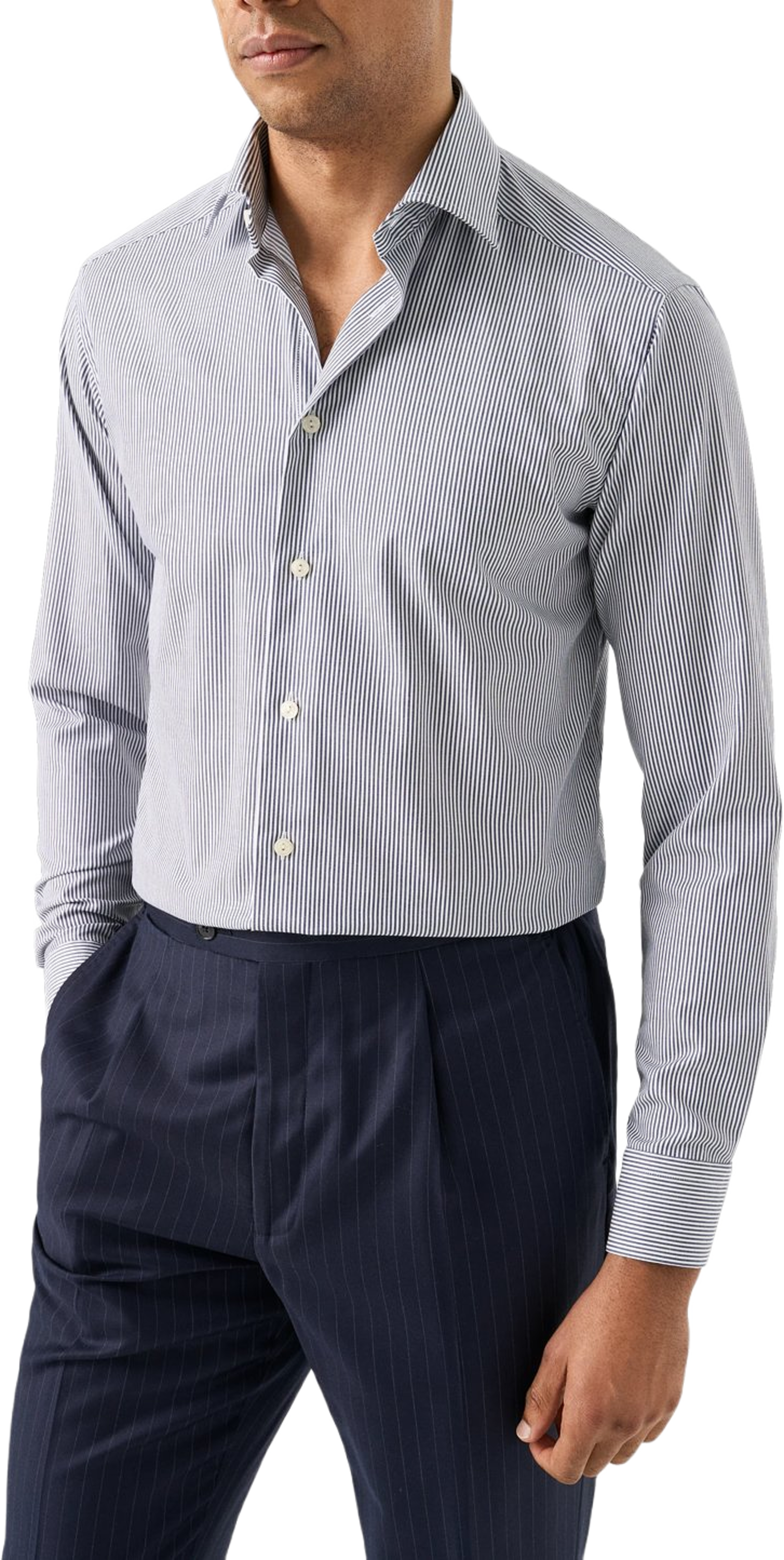Bomull Tencel™ Lyocell-skjorta Slim Fit