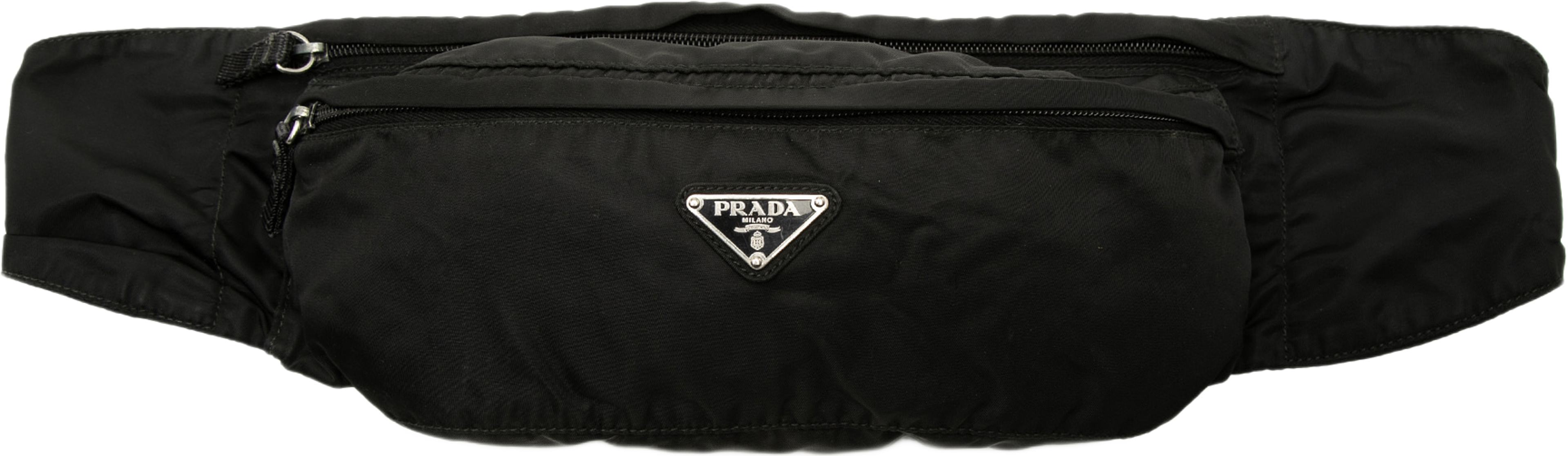 Prada Tessuto Belt Bag, från Luxclusif, i färgen svart. Klicka för att öppna bilden i stort format