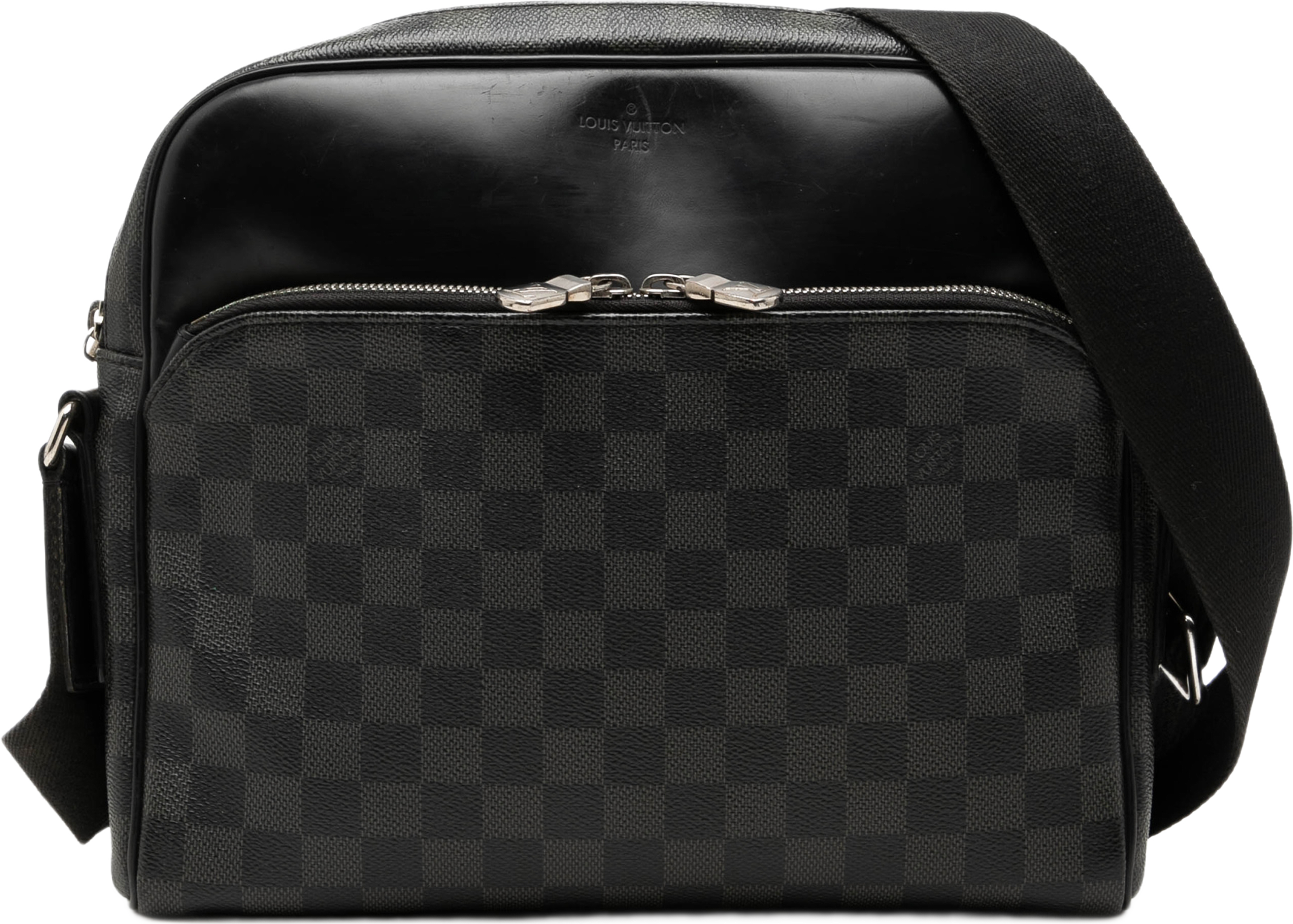 Louis Vuitton Damier Graphite Dayton Reporter Mm, från Luxclusif, i färgen svart. Klicka för att öppna bilden i stort format