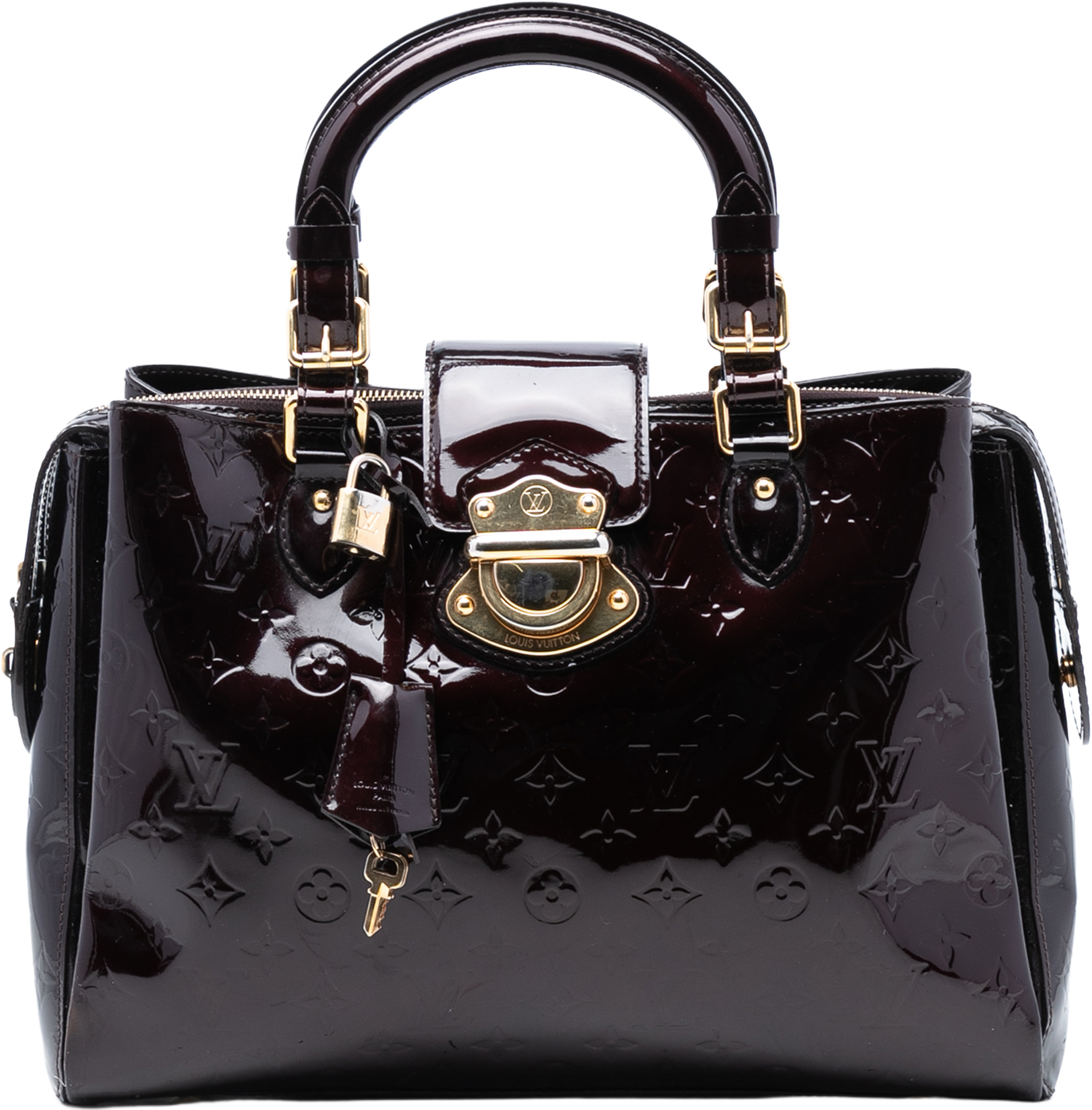 Louis Vuitton Monogram Vernis Melrose Avenue, från Luxclusif, i färgen purple. Klicka för att öppna bilden i stort format