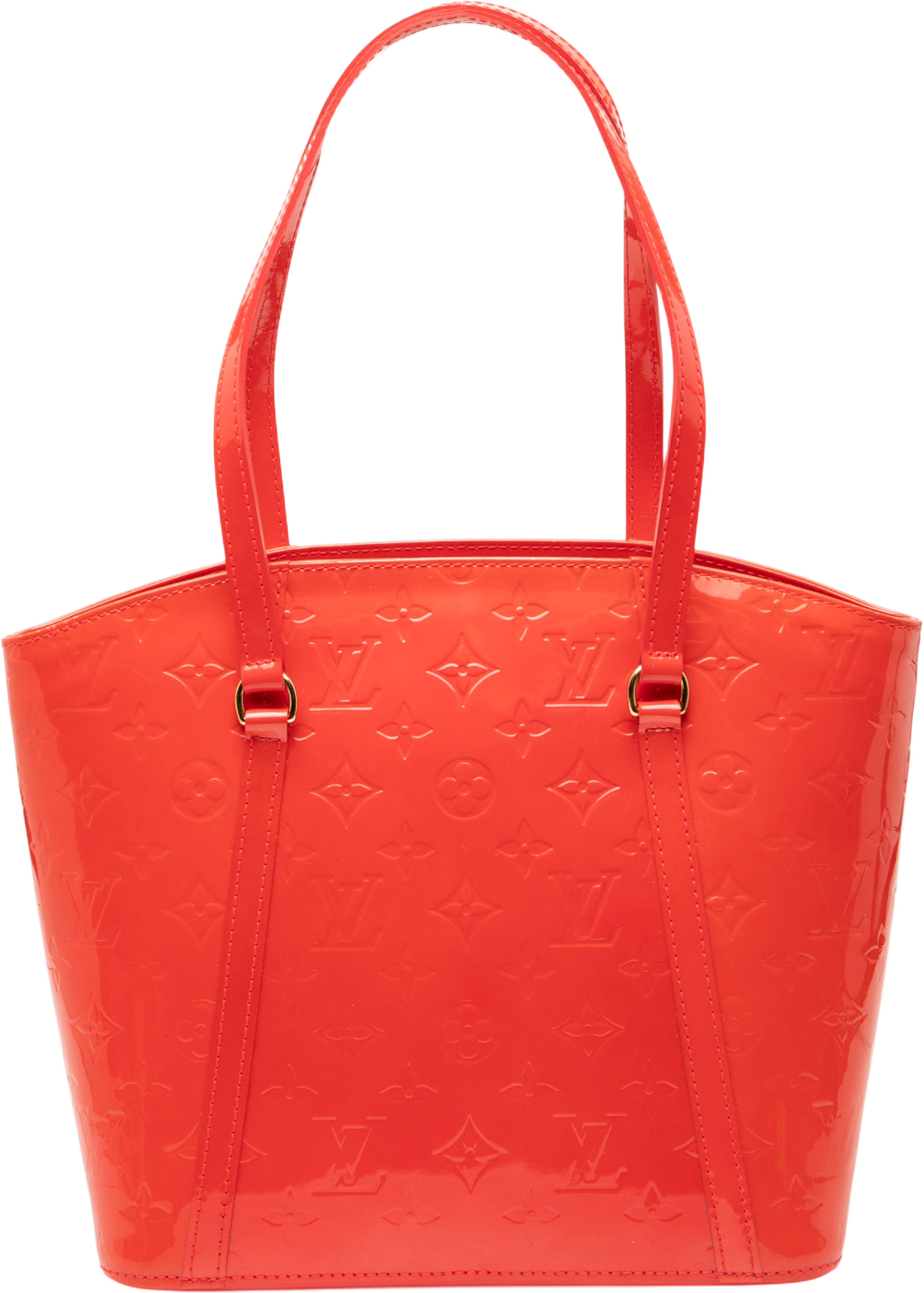 Louis Vuitton Monogram Vernis Avalon Mm, från Luxclusif, i färgen red. Klicka för att öppna bilden i stort format