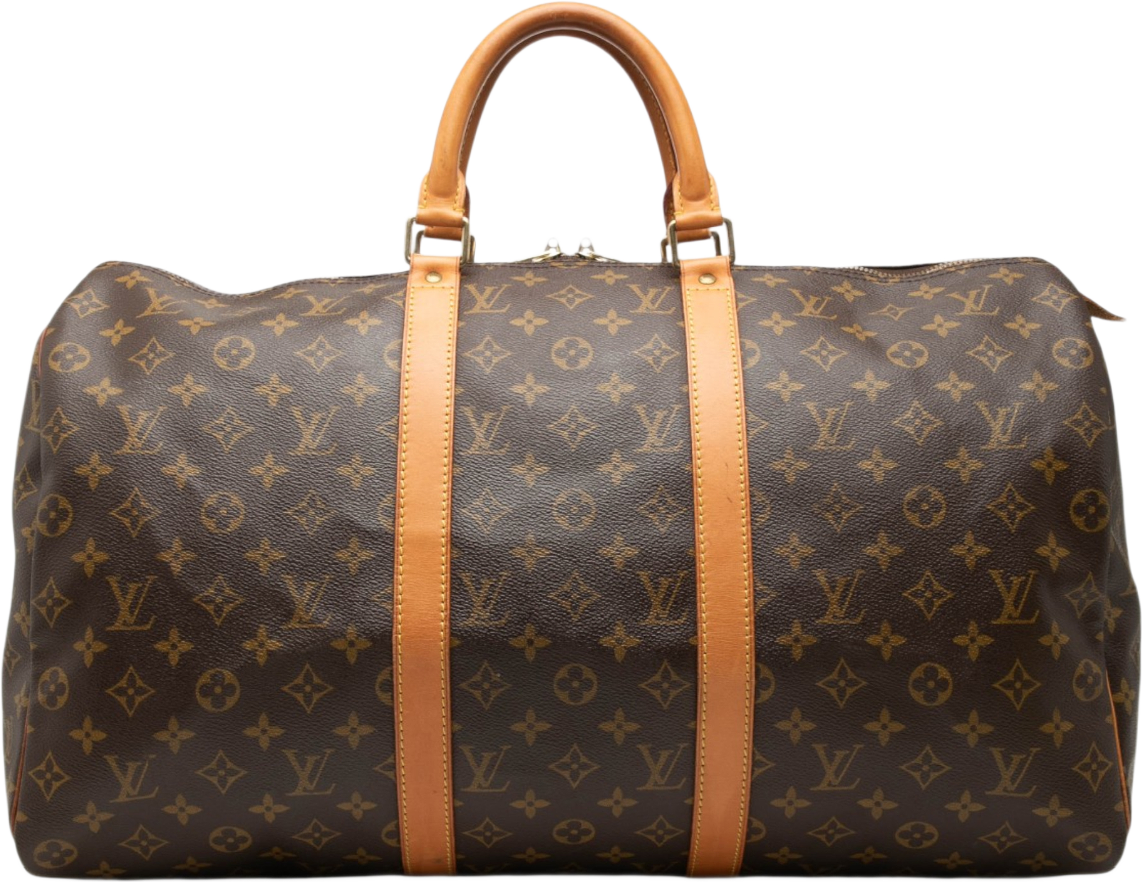 Louis Vuitton Monogram Keepall 50, från Luxclusif, i färgen brun. Klicka för att öppna bilden i stort format