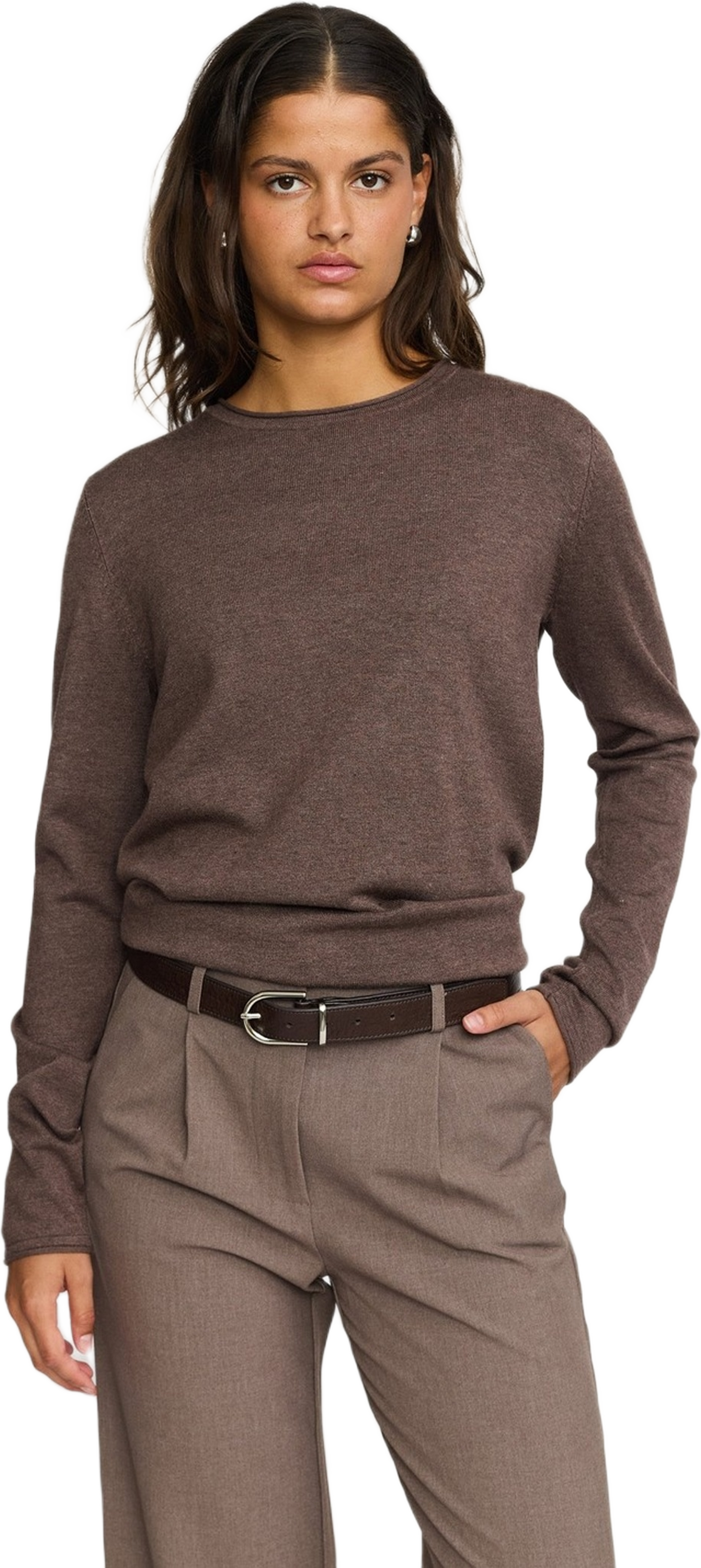 Srmarla O-neck Roll Edge Knit
