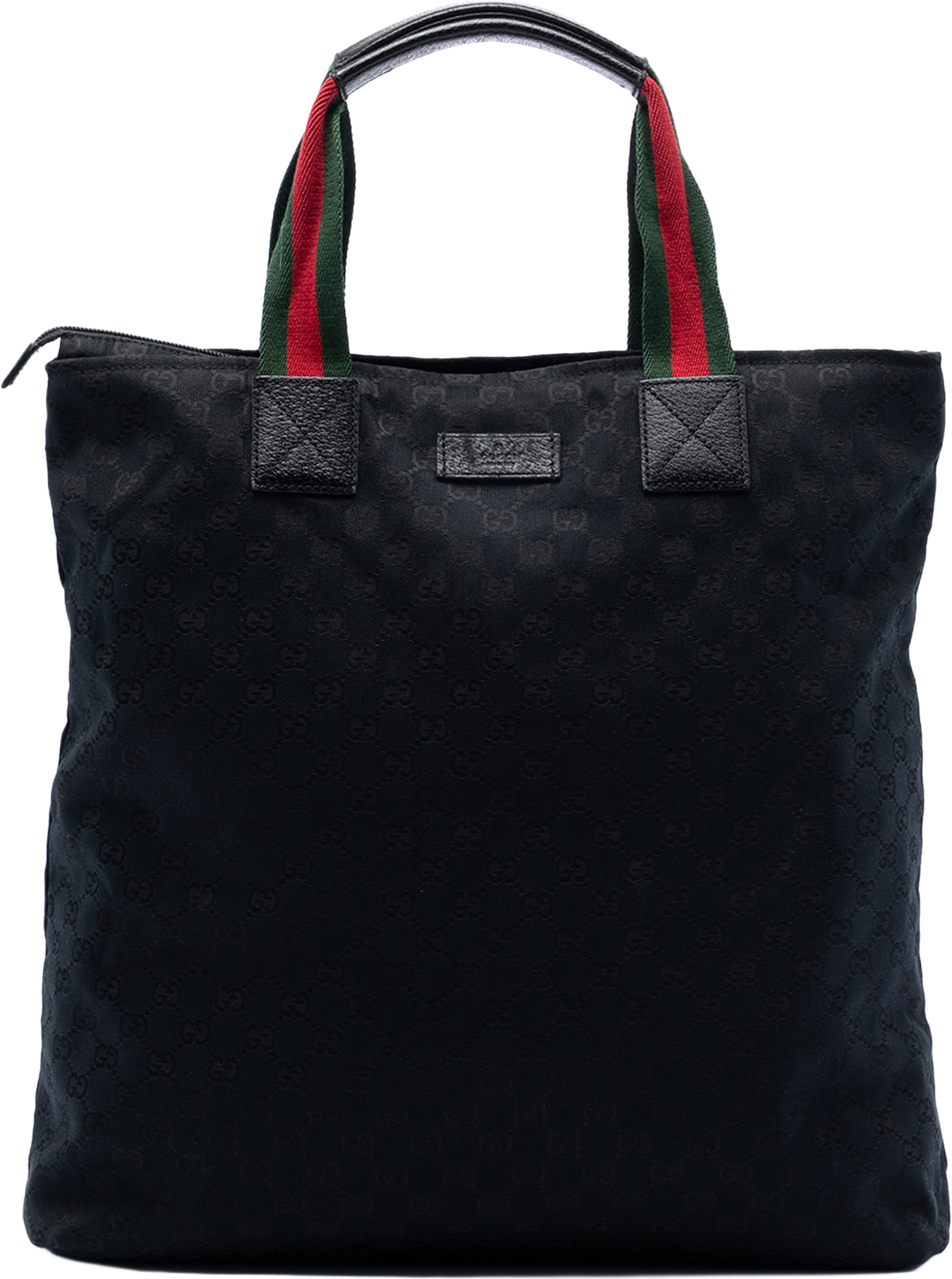 Gucci Gg Canvas Web Tote, från Luxclusif, i färgen black. Klicka för att öppna bilden i stort format
