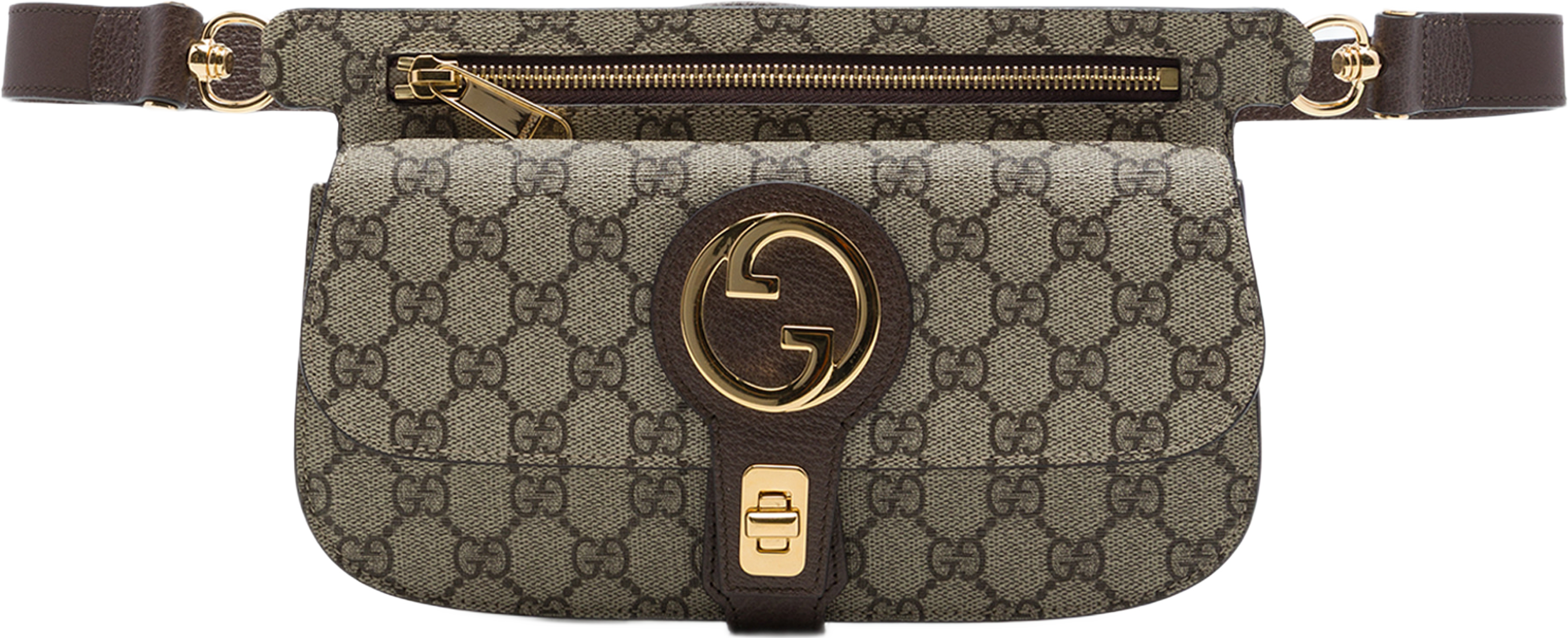 Gucci Gg Supreme Blondie Belt Bag, från Luxclusif, i färgen beige. Klicka för att öppna bilden i stort format