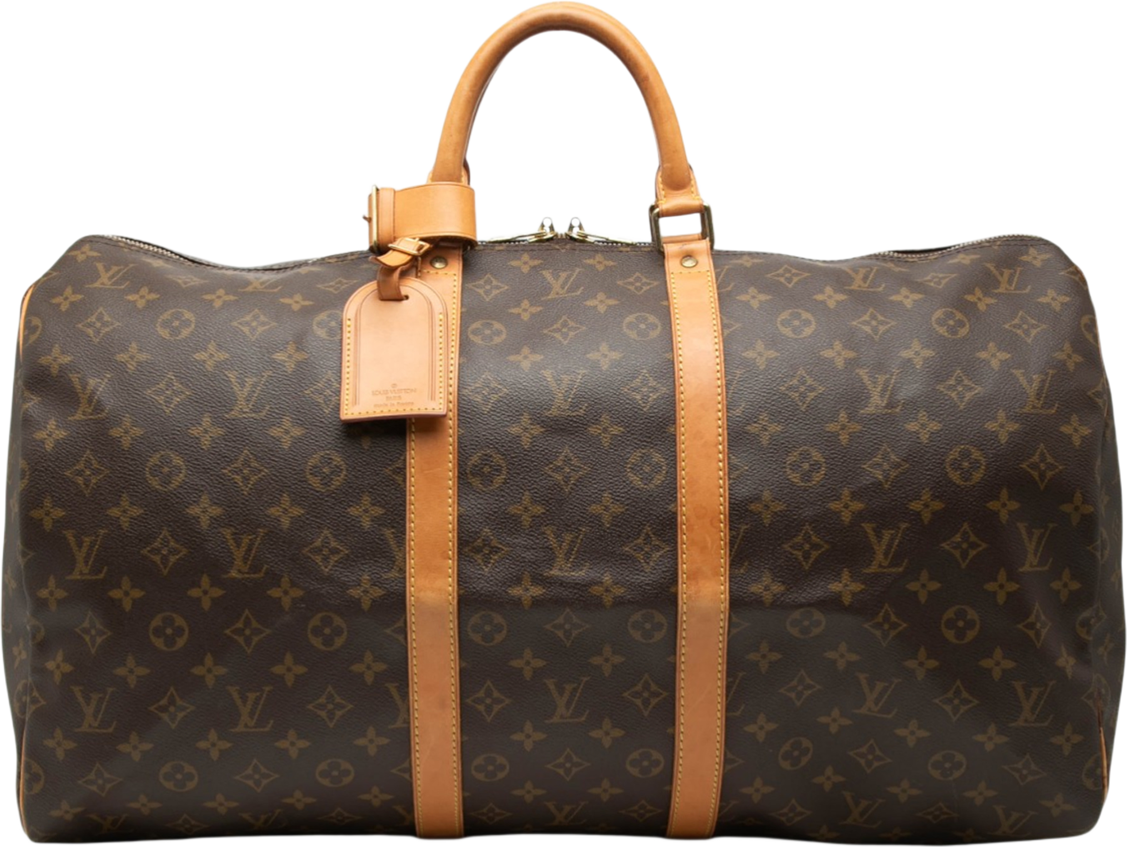 Louis Vuitton Monogram Keepall 55, från Luxclusif, i färgen brown. Klicka för att öppna bilden i stort format