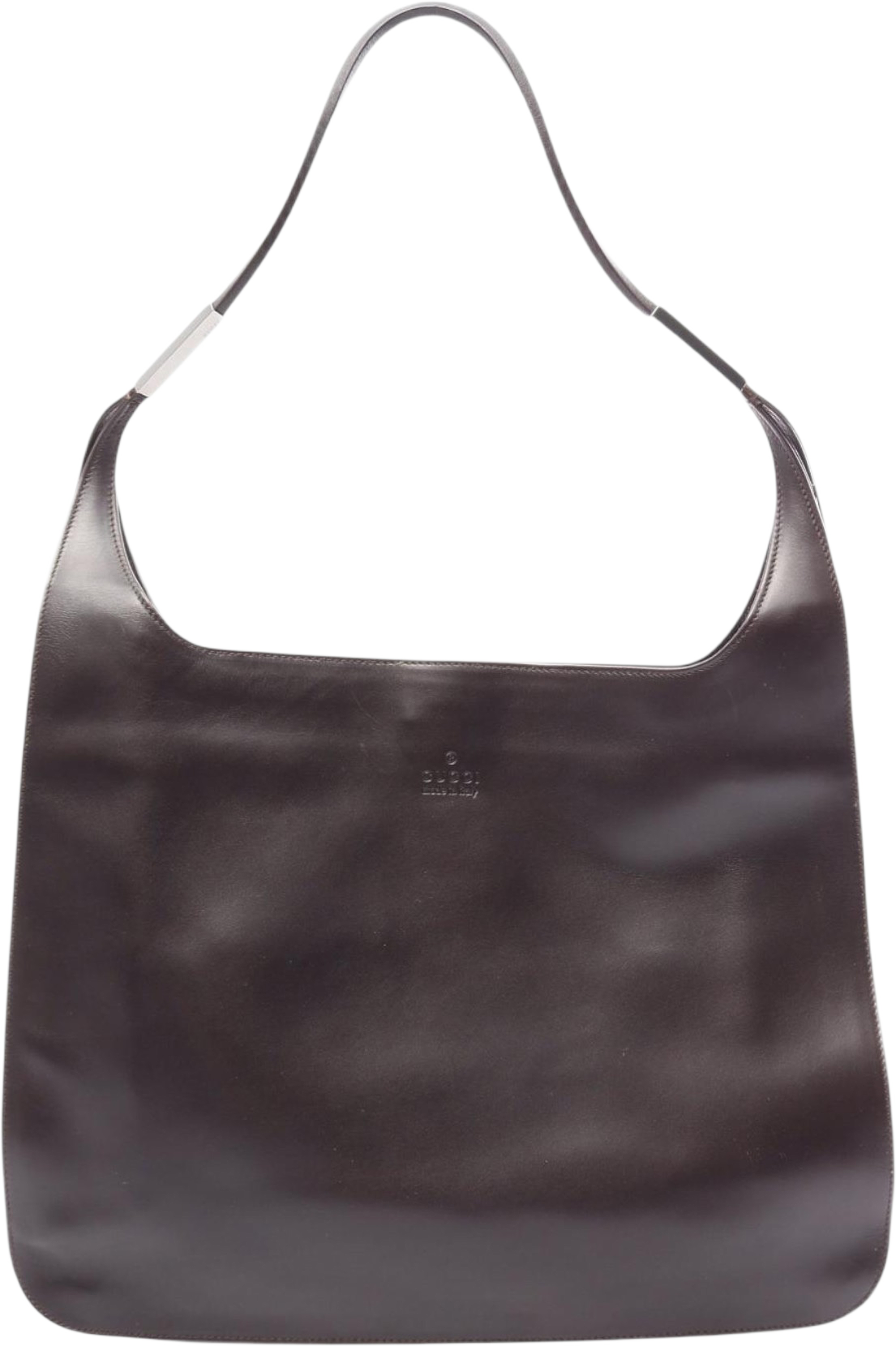 Gucci Calfskin Shoulder Bag, från Luxclusif, i färgen brun. Klicka för att öppna bilden i stort format