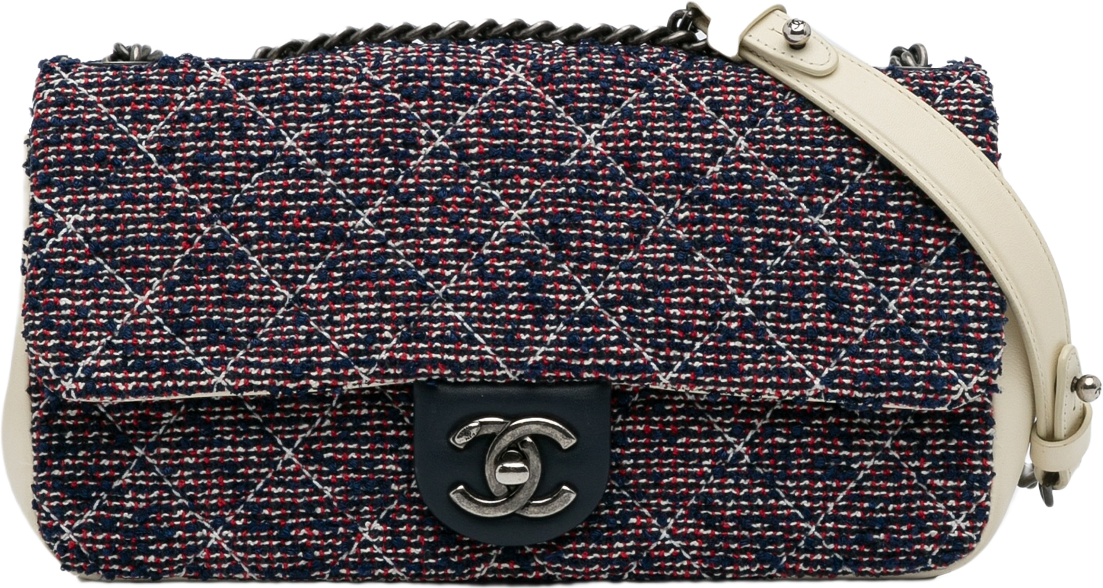Chanel Small Airlines Tweed Flap