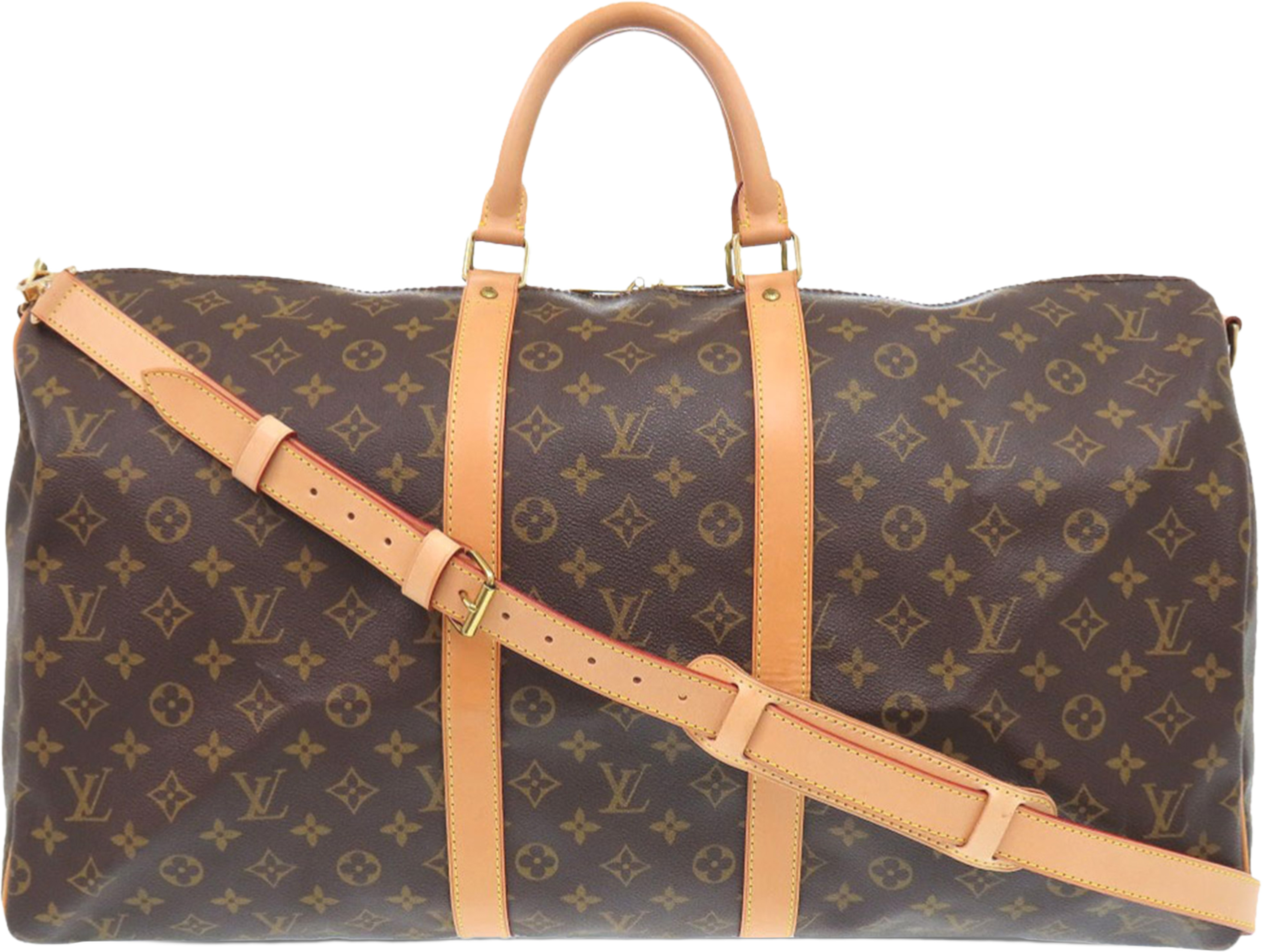 Louis Vuitton Monogram Keepall Bandouliere 55, från Luxclusif, i färgen brown. Klicka för att öppna bilden i stort format