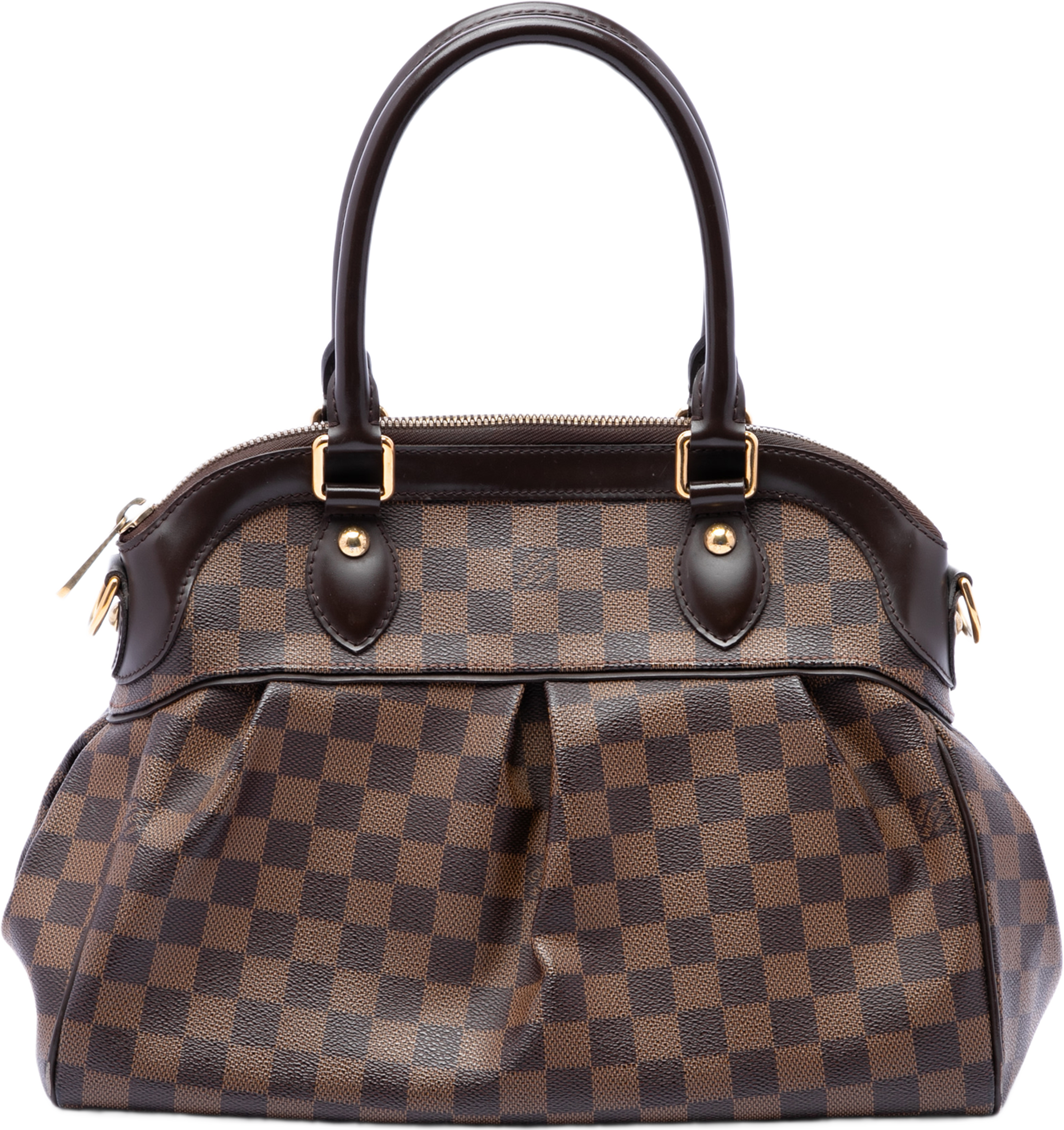 Louis Vuitton Damier Ebene Trevi Pm, från Luxclusif, i färgen brown. Klicka för att öppna bilden i stort format