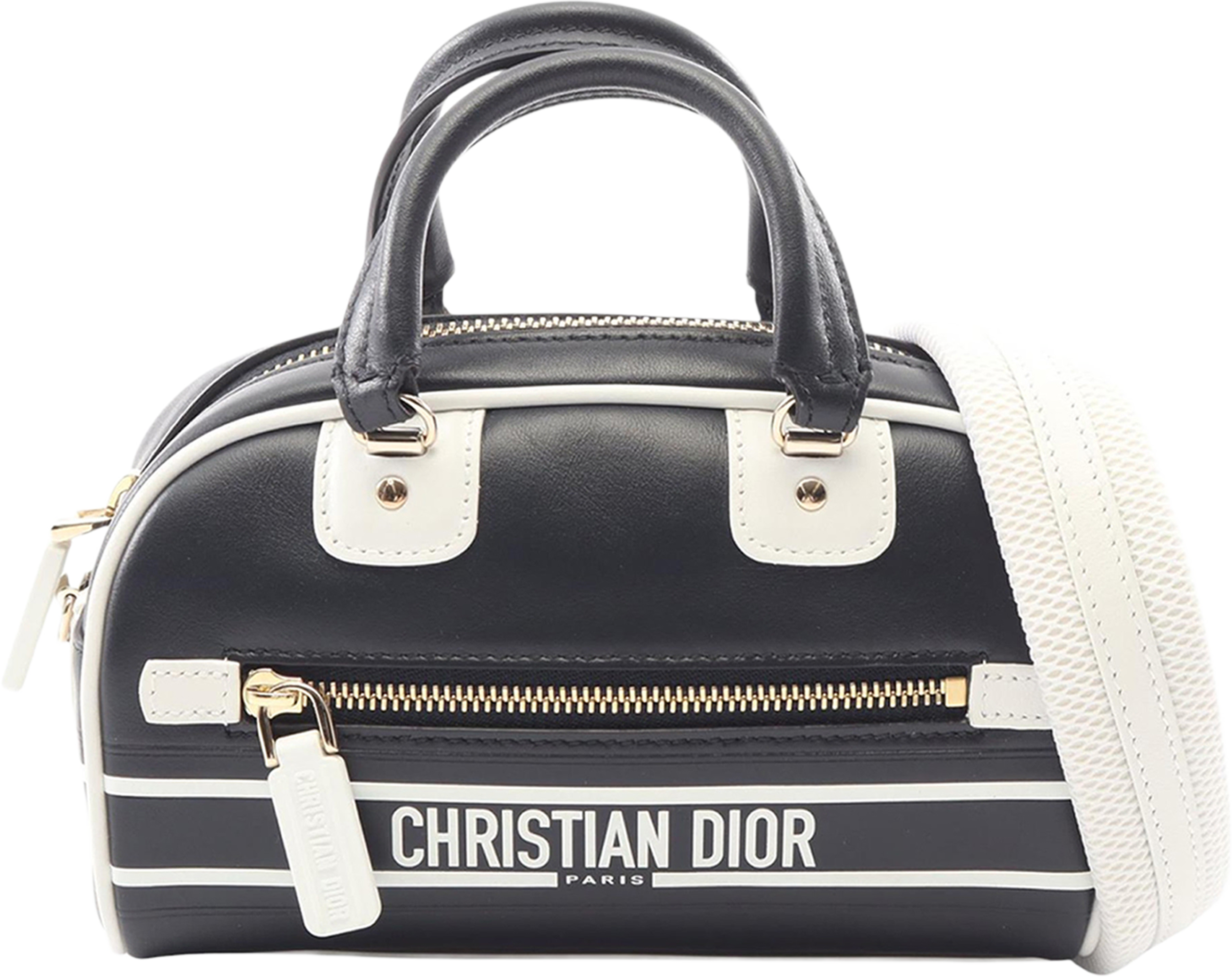 Dior Mini Leather Vibe Bowling Bag, från Luxclusif, i färgen black. Klicka för att öppna bilden i stort format
