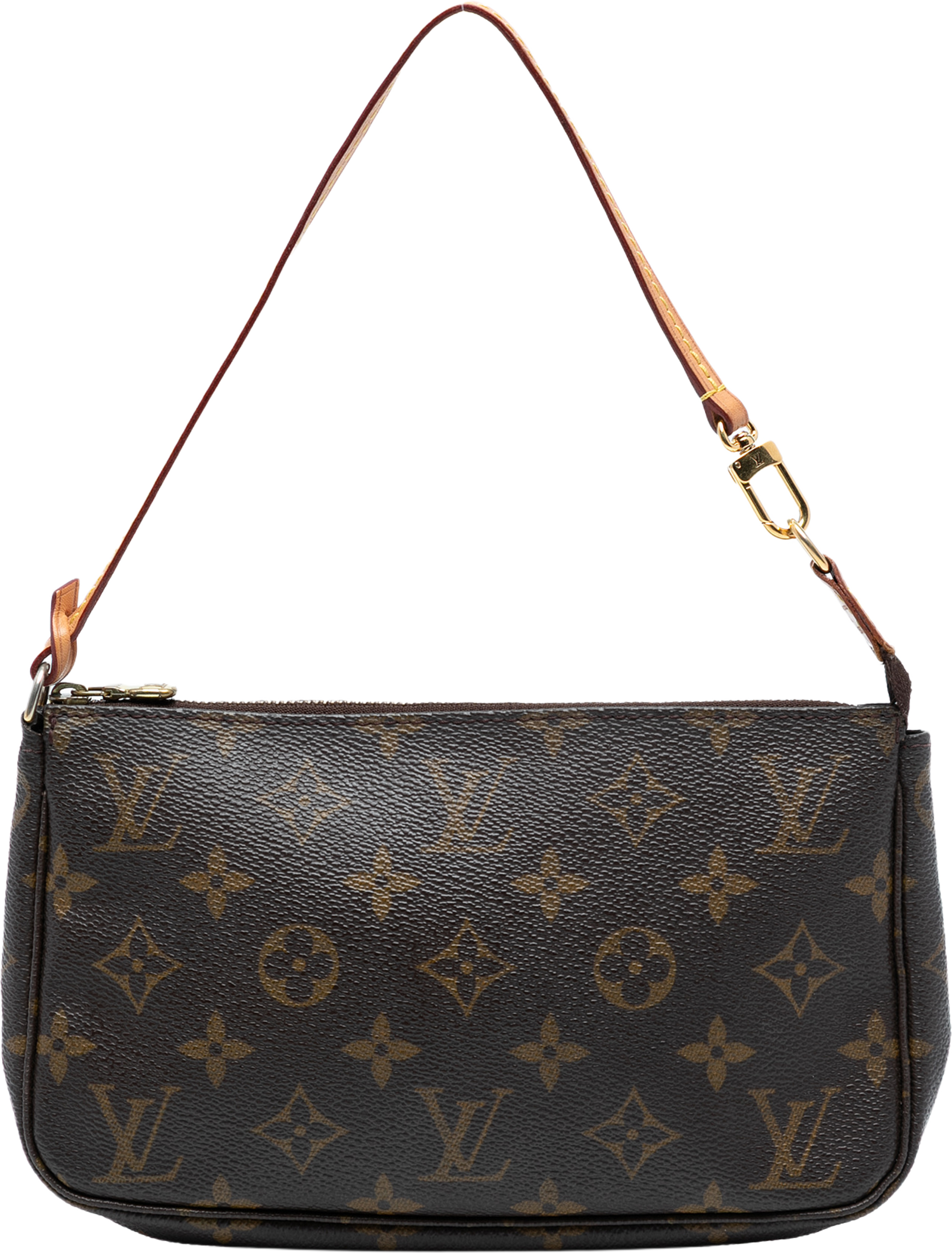 Louis Vuitton Monogram Pochette Accessoires, från Luxclusif, i färgen brown. Klicka för att öppna bilden i stort format