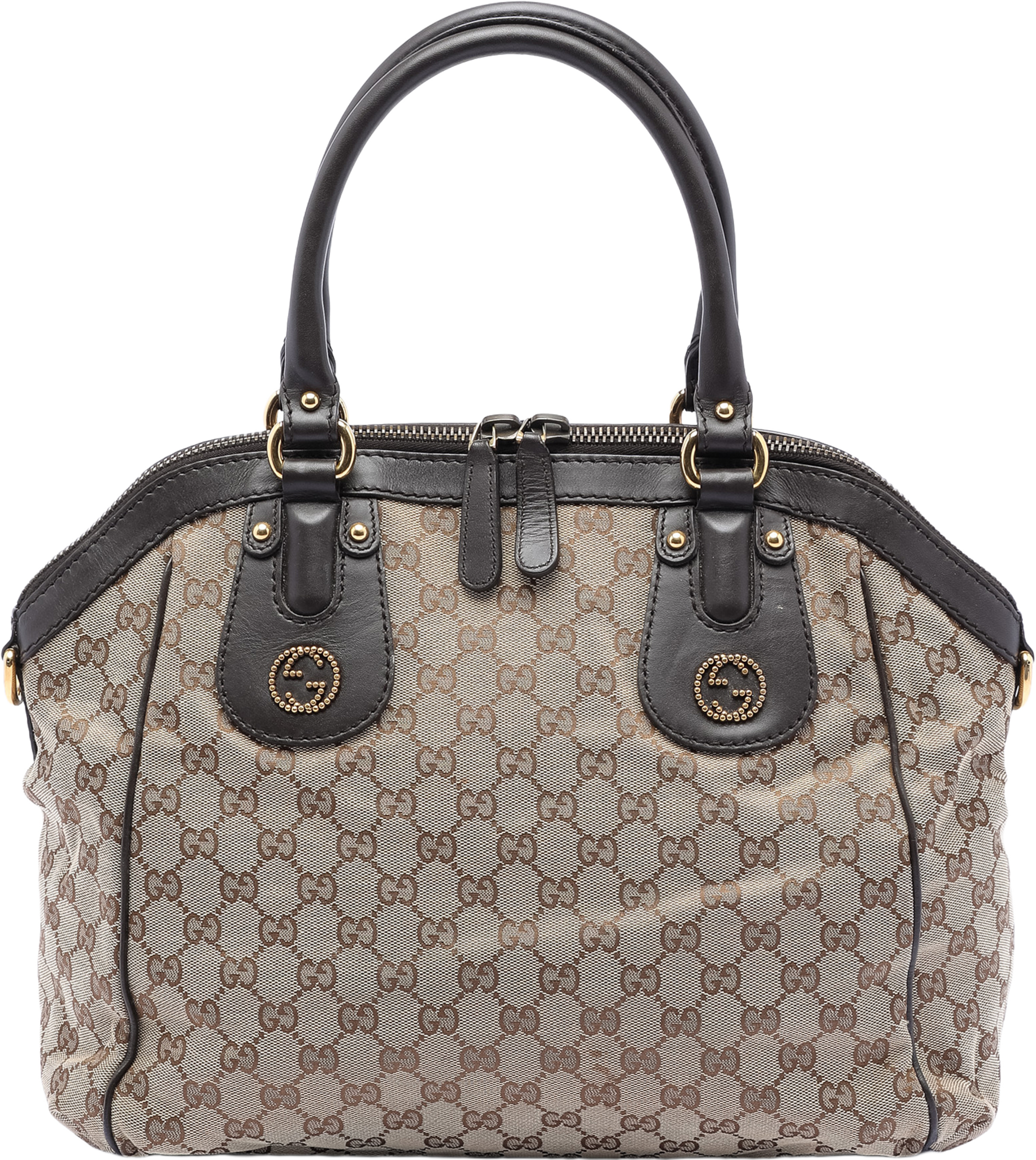 Gucci Medium Gg Canvas Scarlett Satchel, från Luxclusif, i färgen beige. Klicka för att öppna bilden i stort format