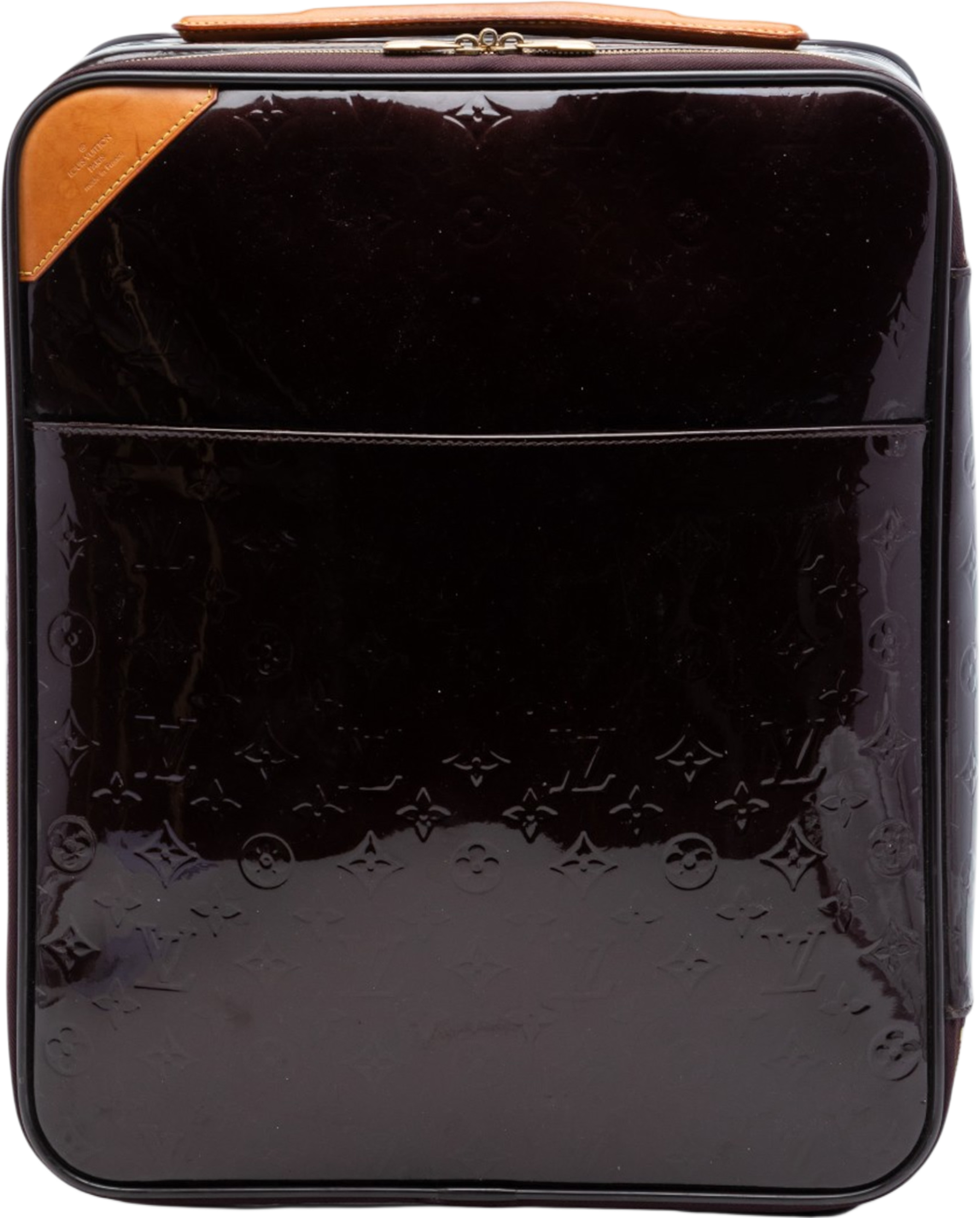Louis Vuitton Monogram Vernis Pegase 45, från Luxclusif, i färgen purple. Klicka för att öppna bilden i stort format