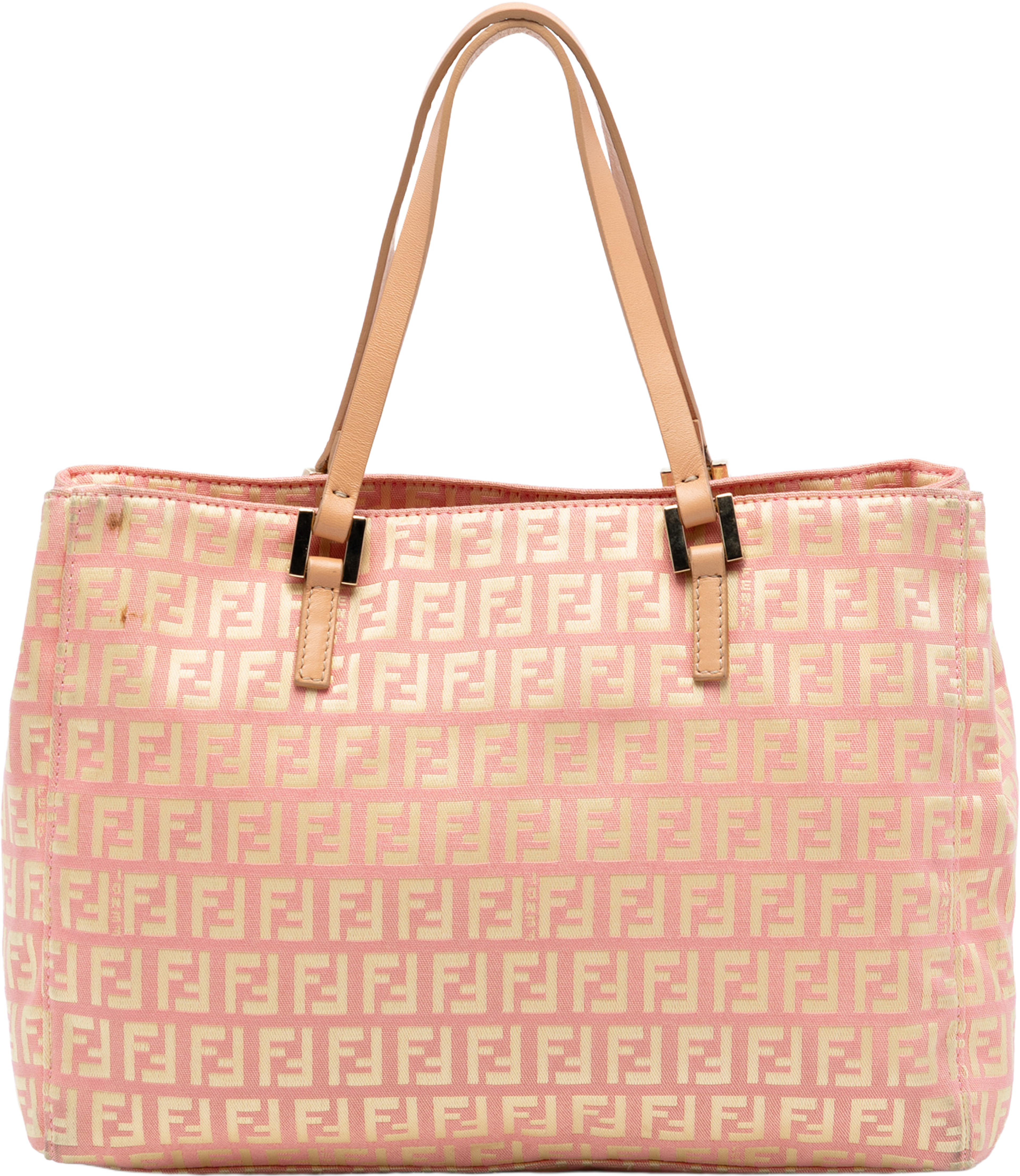 Fendi Zucchino Canvas Tote, från Luxclusif, i färgen pink. Klicka för att öppna bilden i stort format