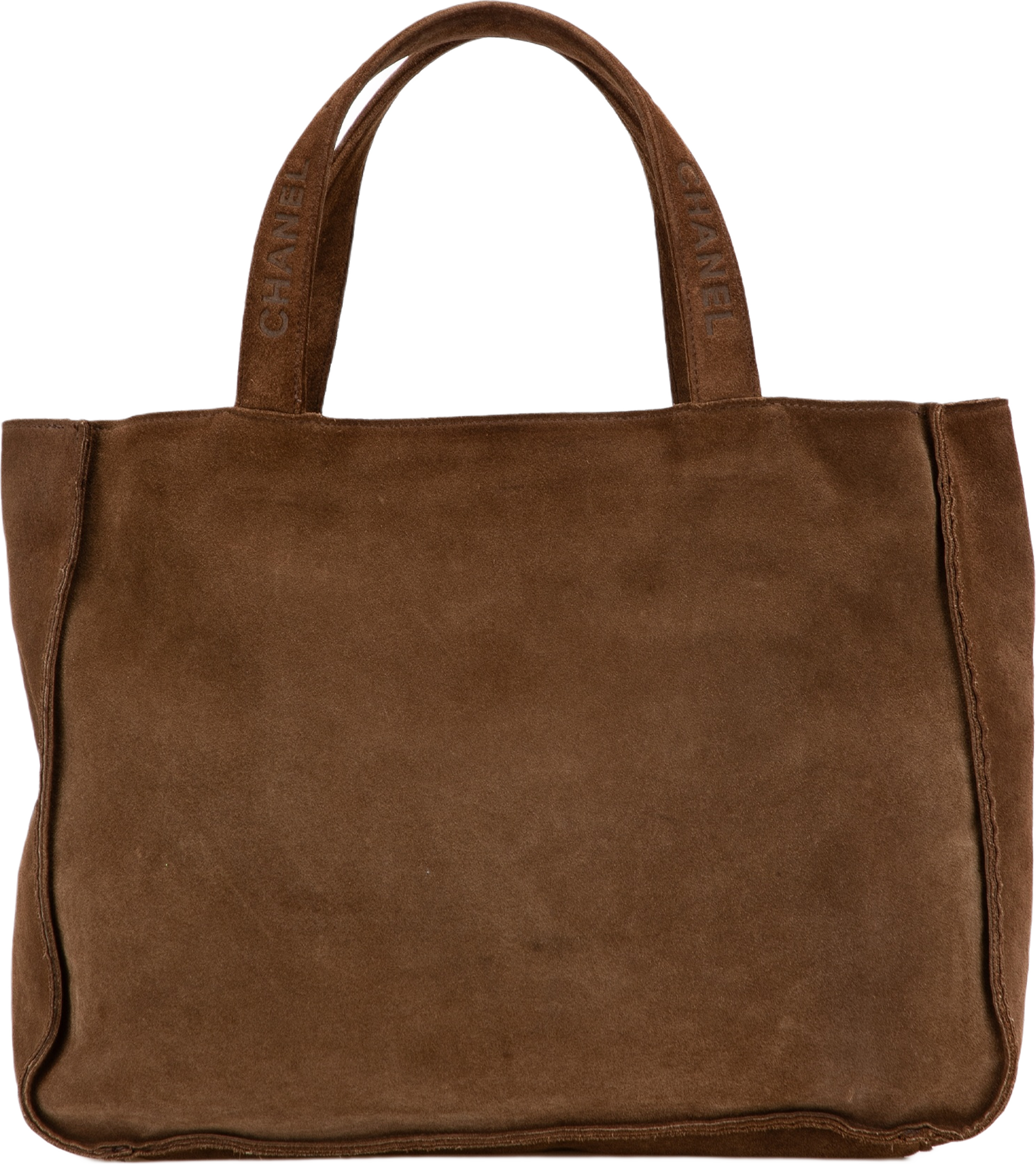 Chanel Suede Logo Strap Tote