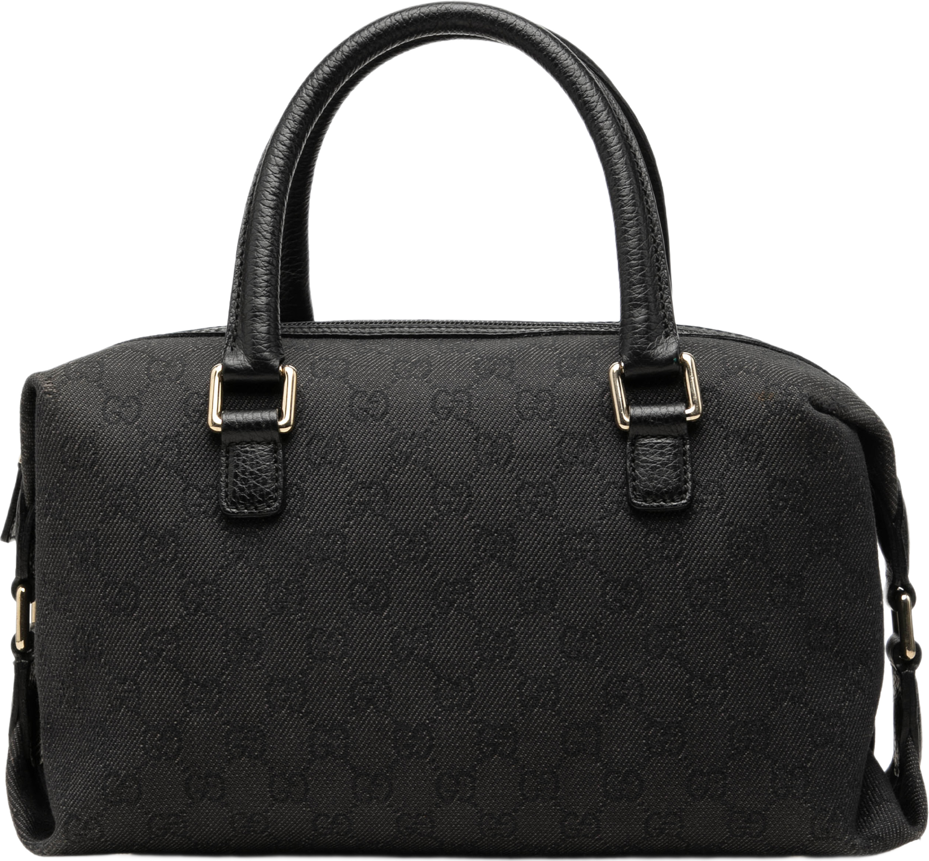 Gucci Gg Canvas Boston Bag, från Luxclusif, i färgen svart. Klicka för att öppna bilden i stort format