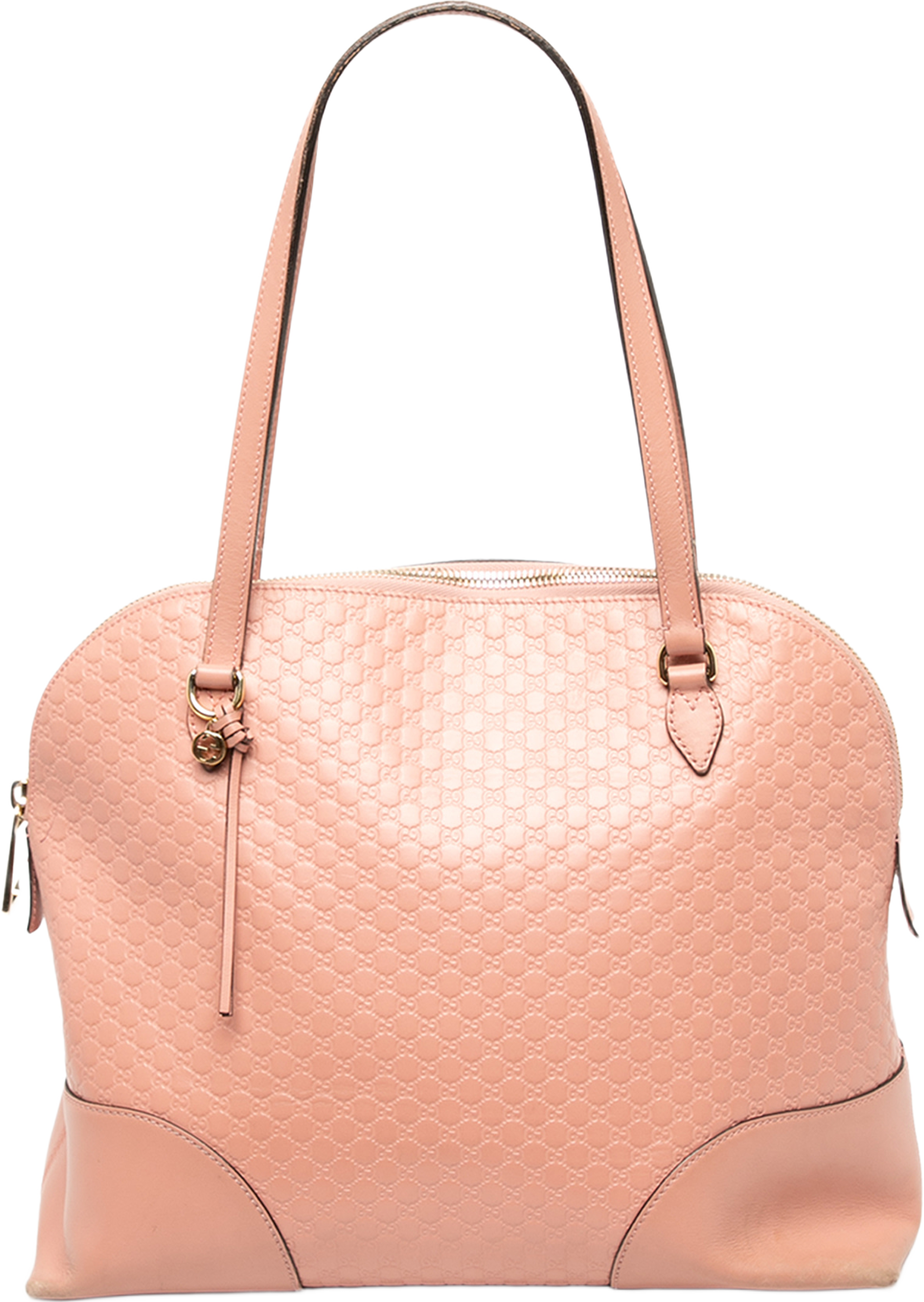 Gucci Microguccissima Bree Dome Tote, från Luxclusif, i färgen rosa. Klicka för att öppna bilden i stort format