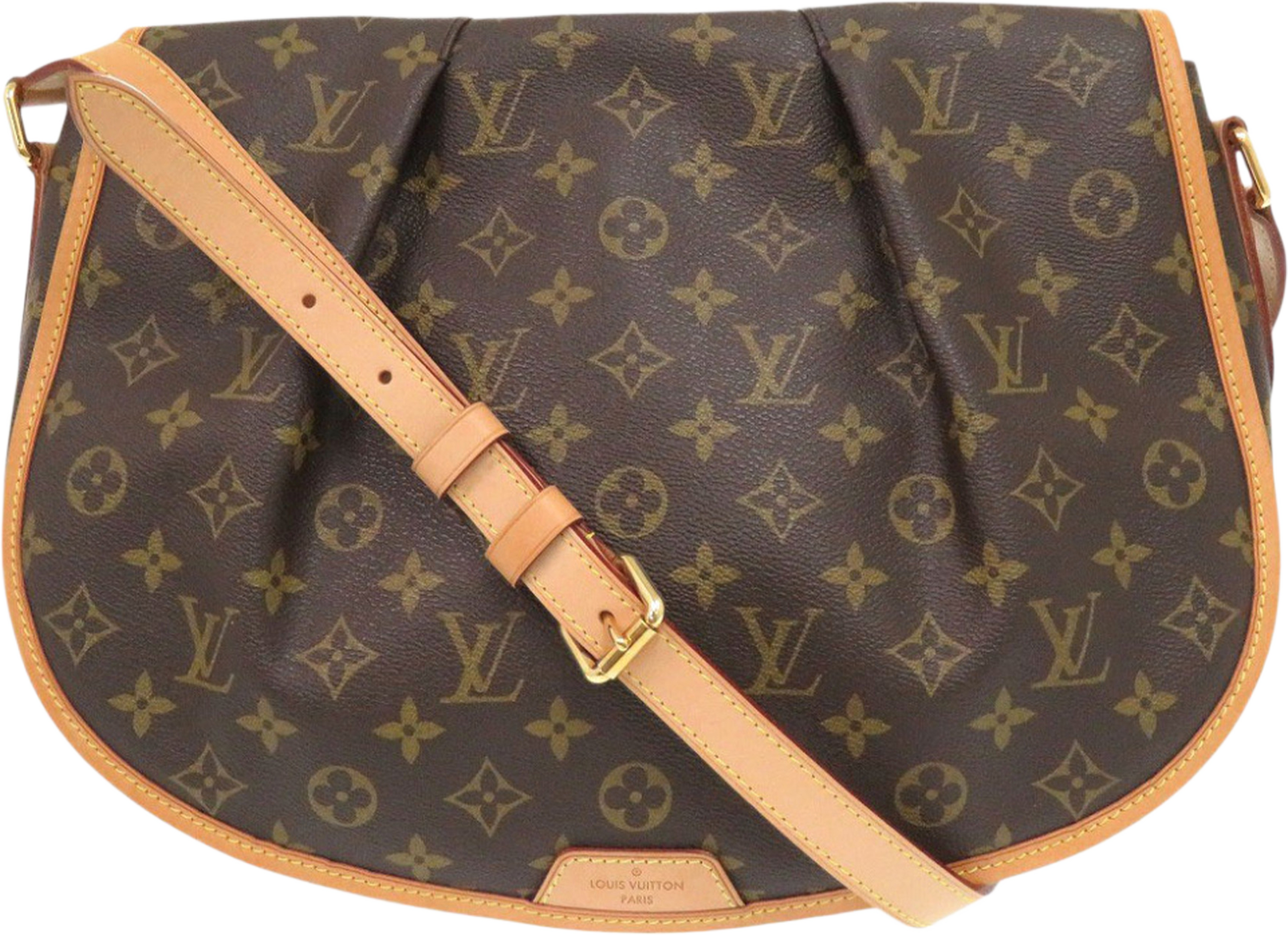Louis Vuitton Monogram Menilmontant Mm, från Luxclusif, i färgen brown. Klicka för att öppna bilden i stort format