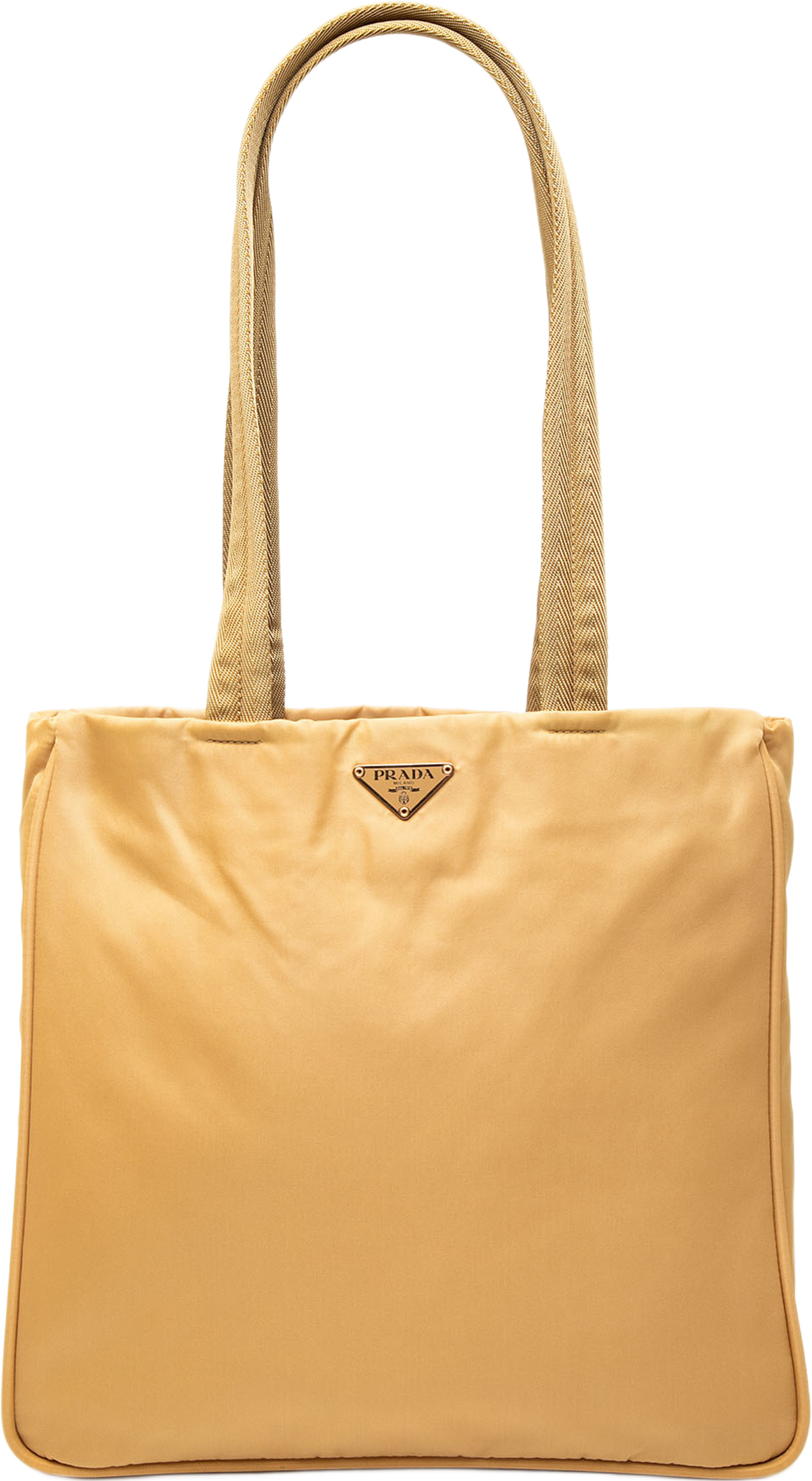 Prada Tessuto Tote, från Luxclusif, i färgen brun. Klicka för att öppna bilden i stort format