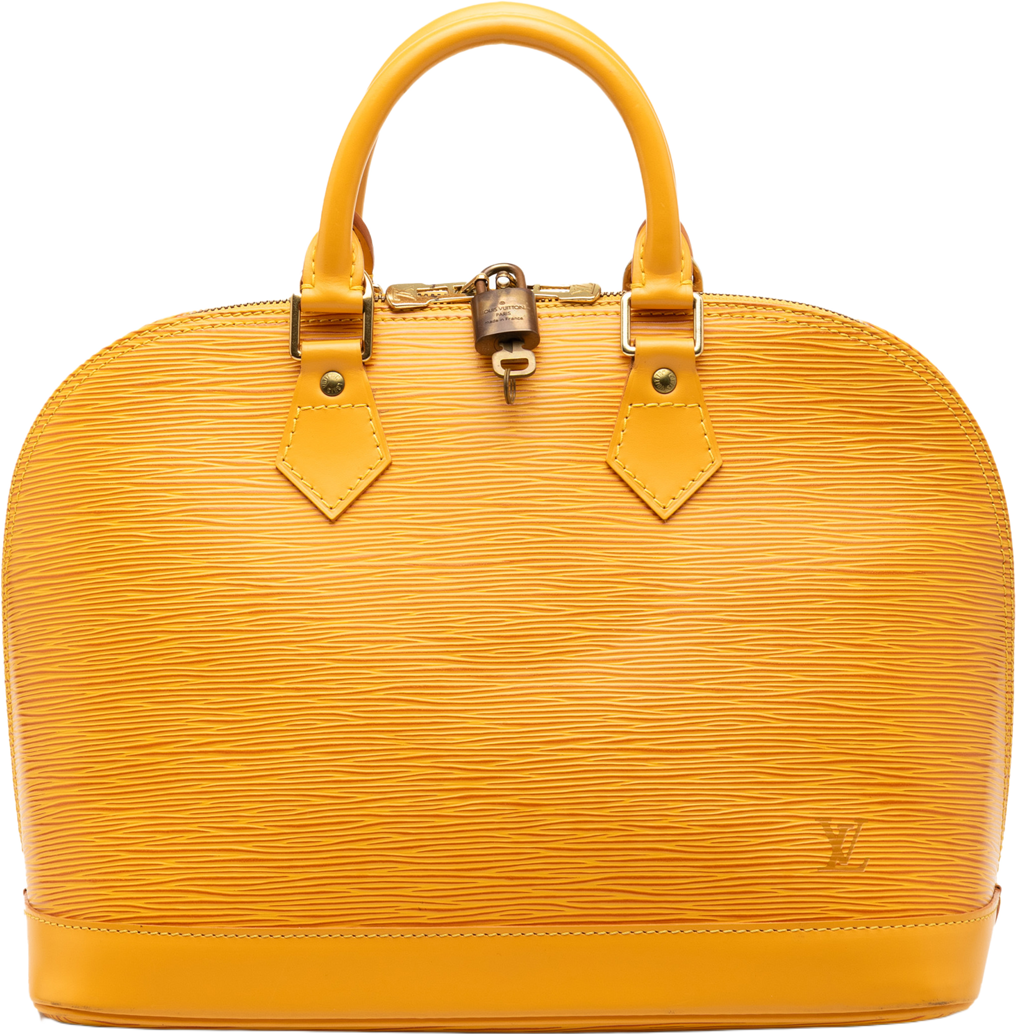 Louis Vuitton Epi Alma Pm, från Luxclusif, i färgen yellow. Klicka för att öppna bilden i stort format